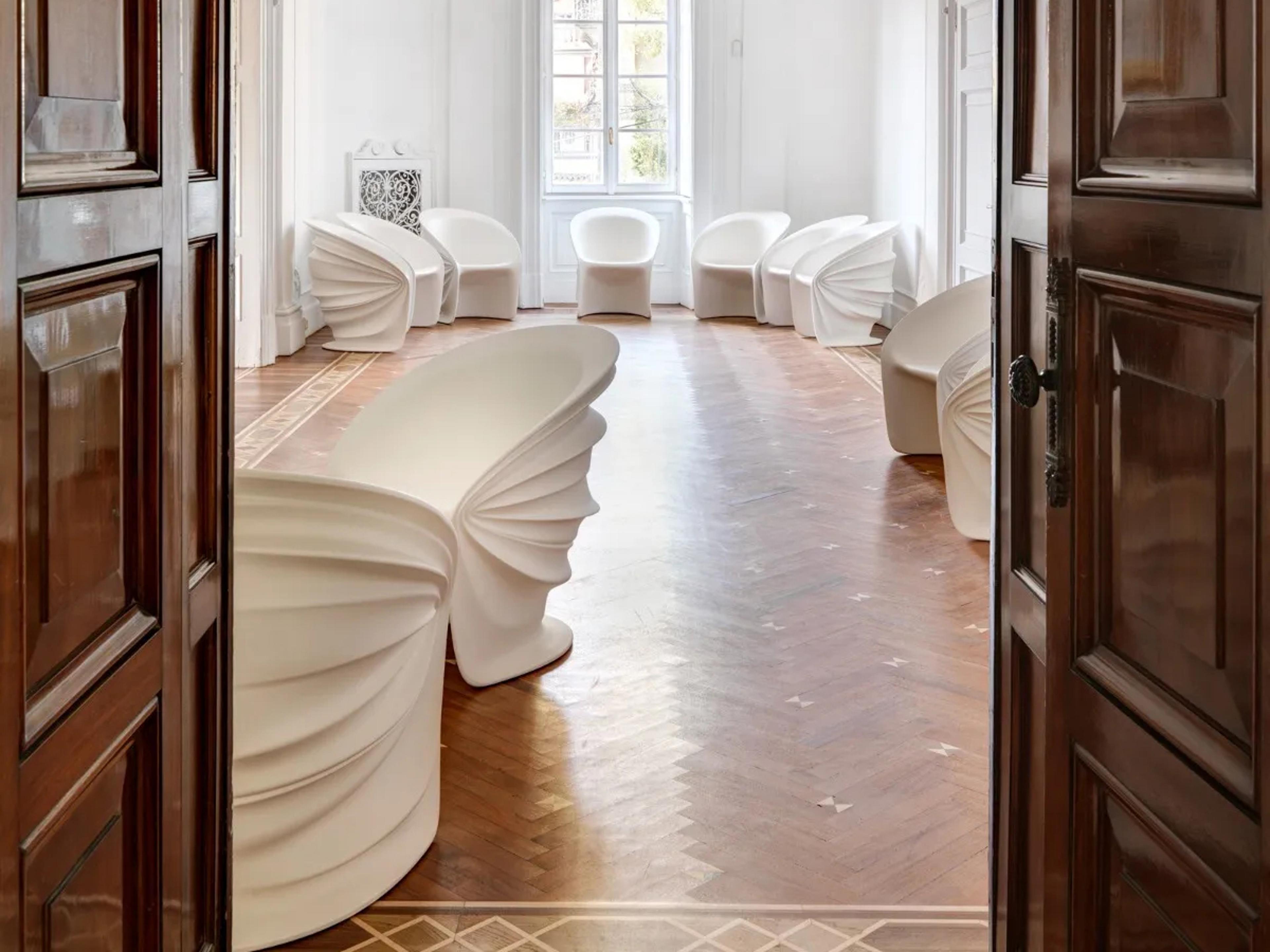 Driade Modesty Veiled White Accent Chair