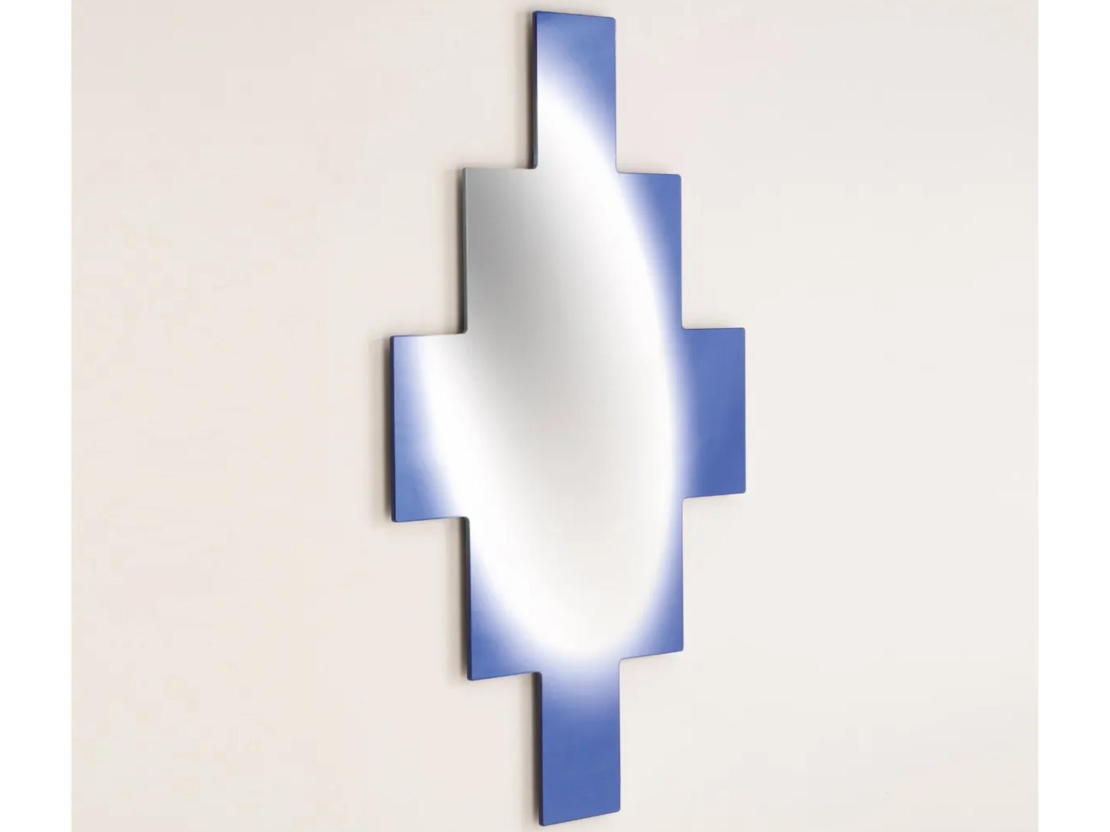 Driade Edaird Silver / Blue Wall Mirror