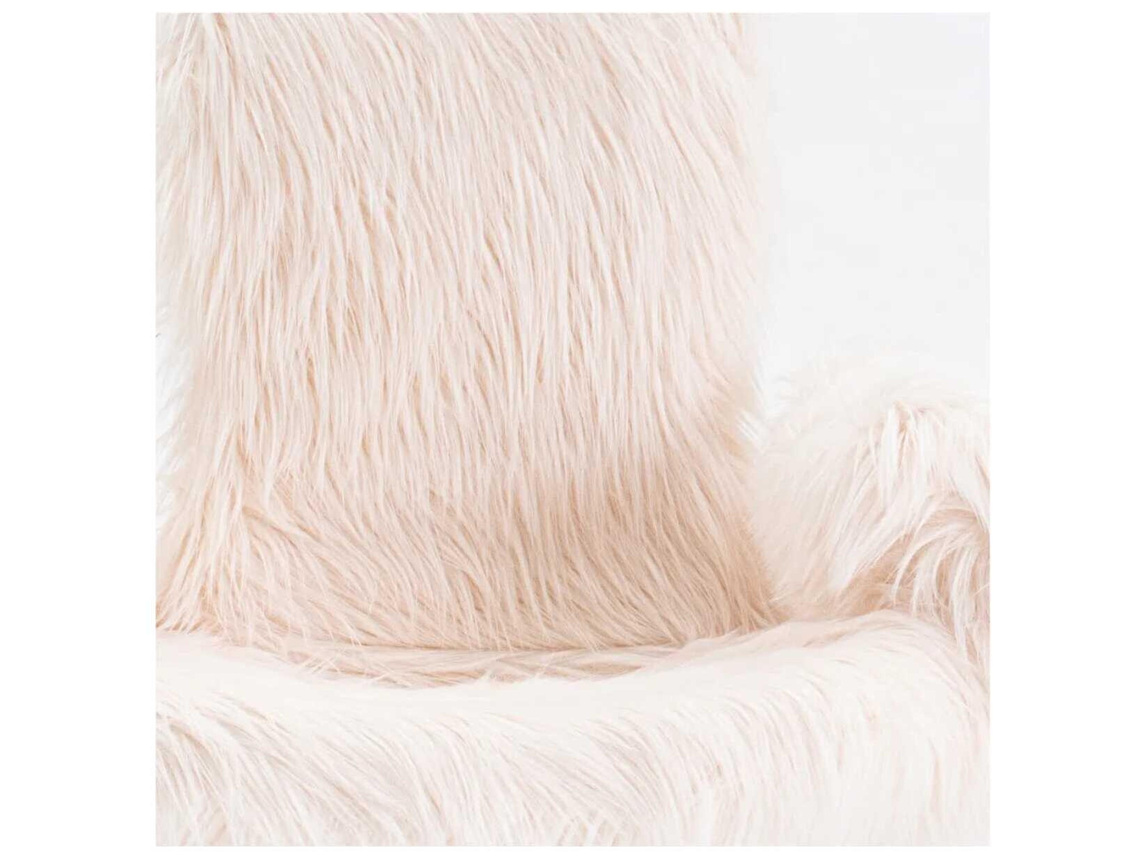 Driade Cocky Gold Fur Accent Chair