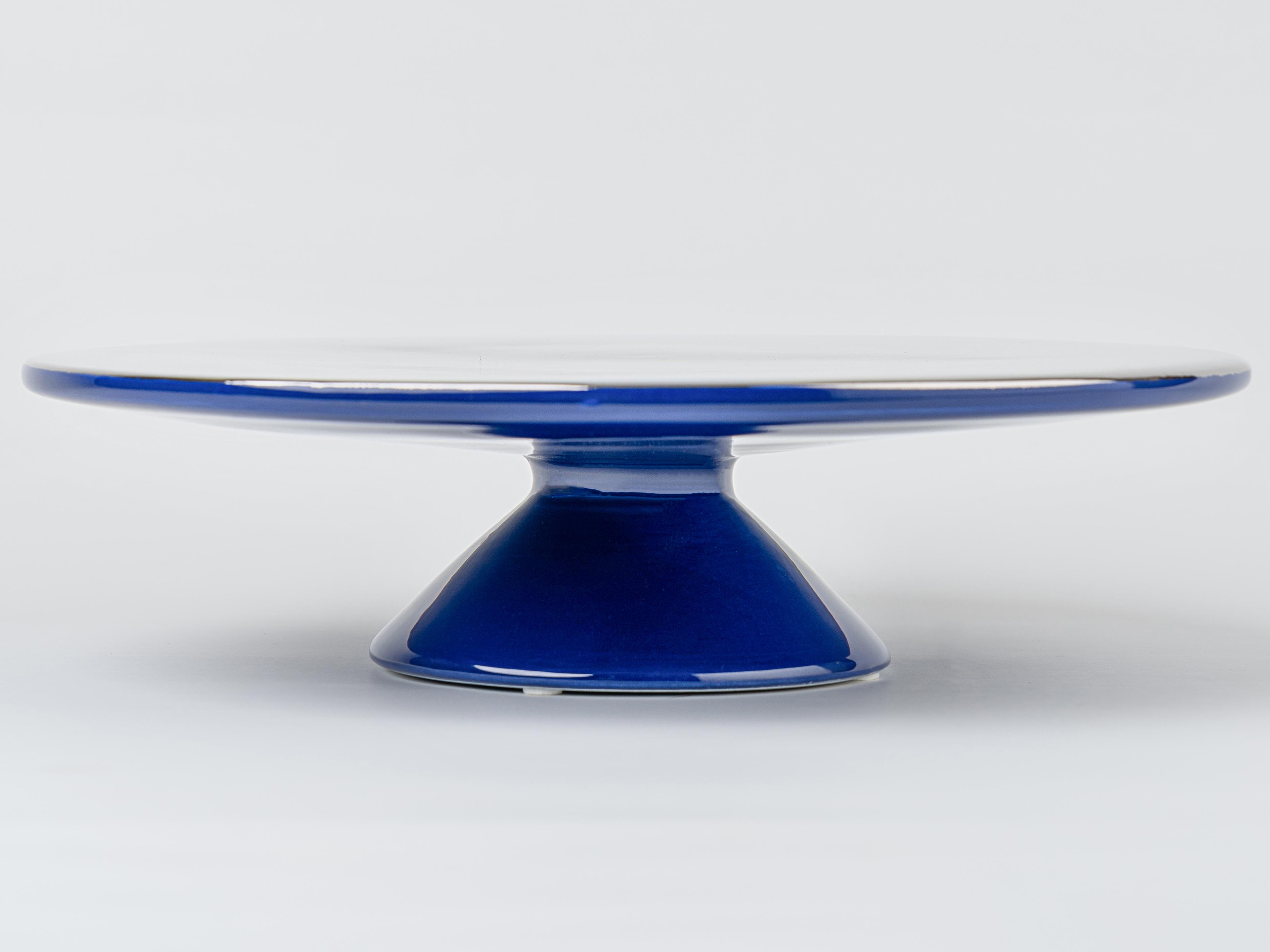 Driade Linde Burkhardt Blue / Silver Serving Tray