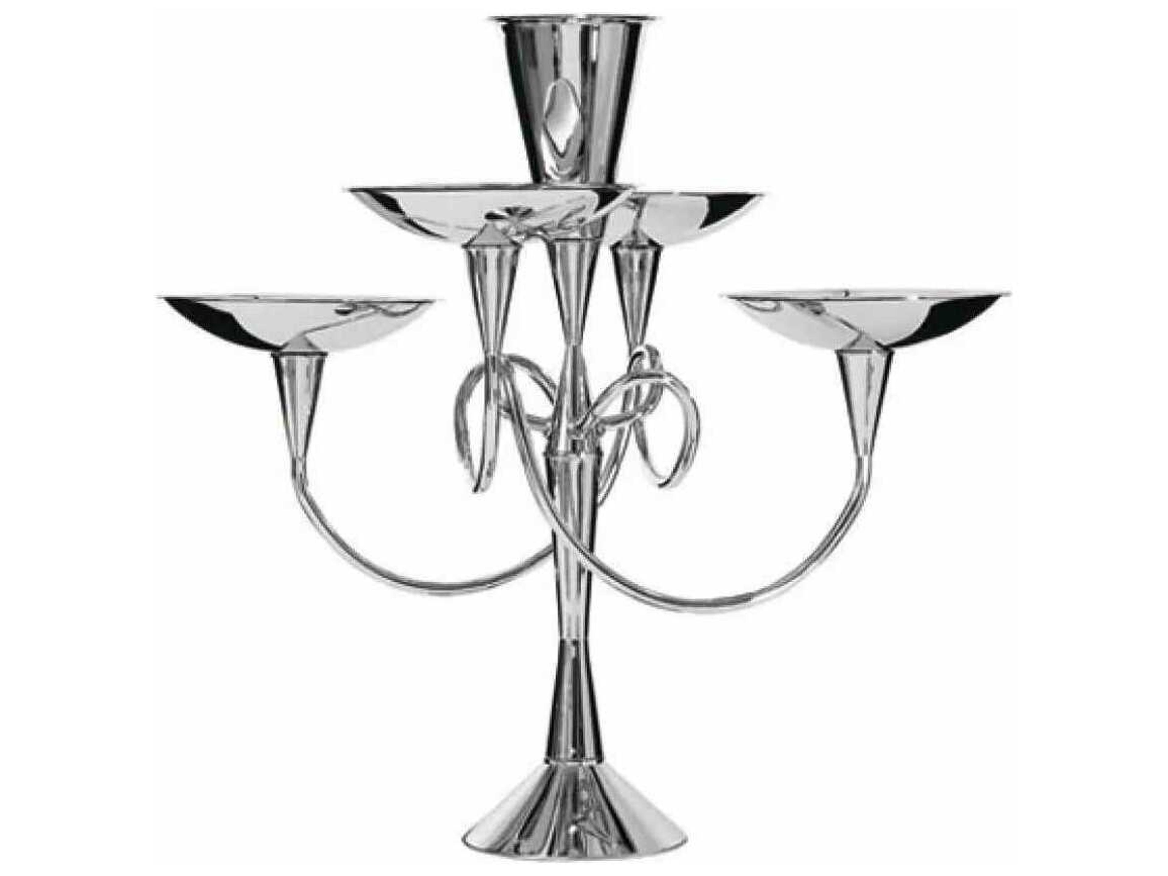 Matthew Boulton III Brass Nickel Candle Holder