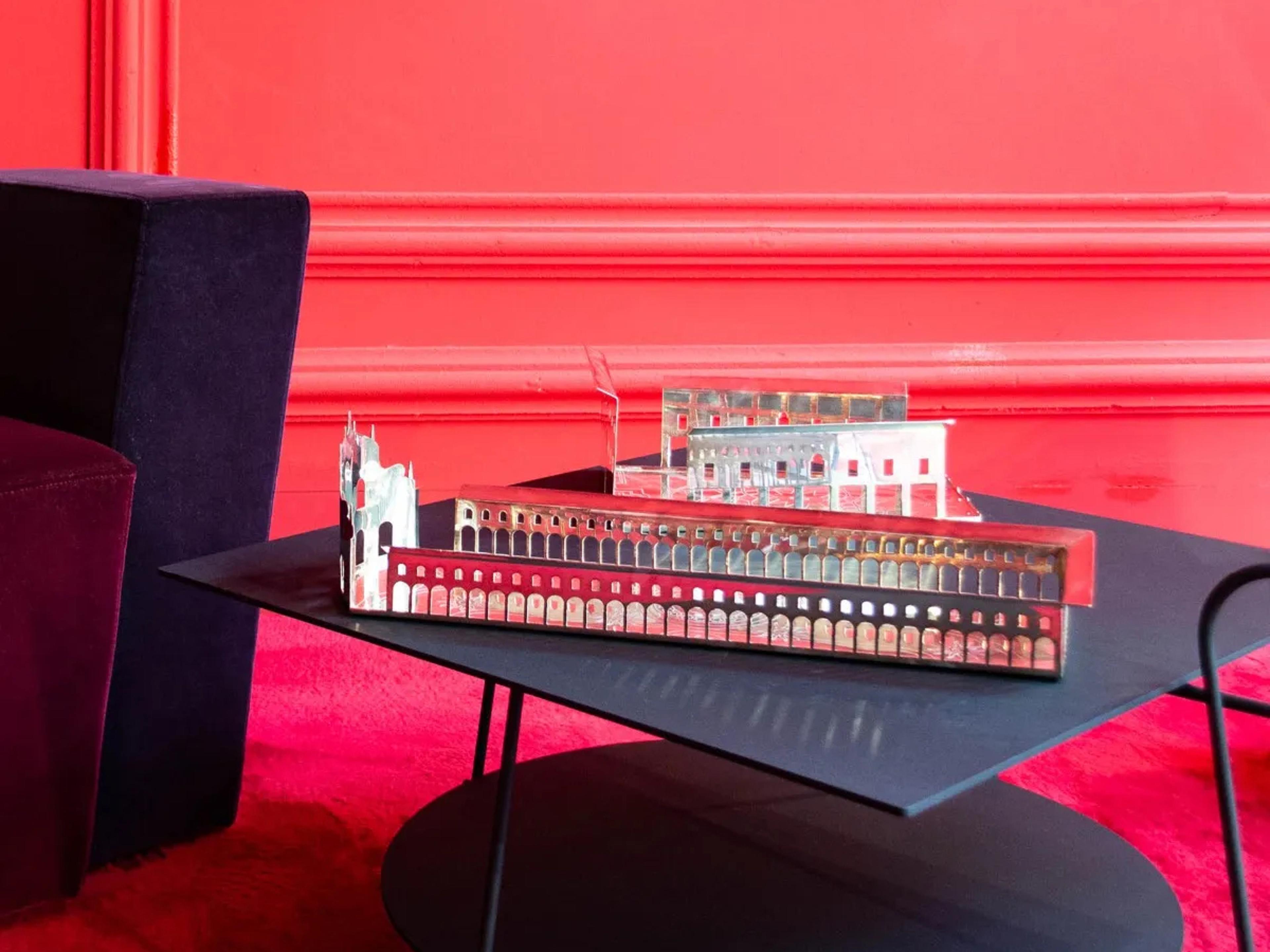 Driade Piazze Vigevano Piazza Ducale Stainless Steel Platter