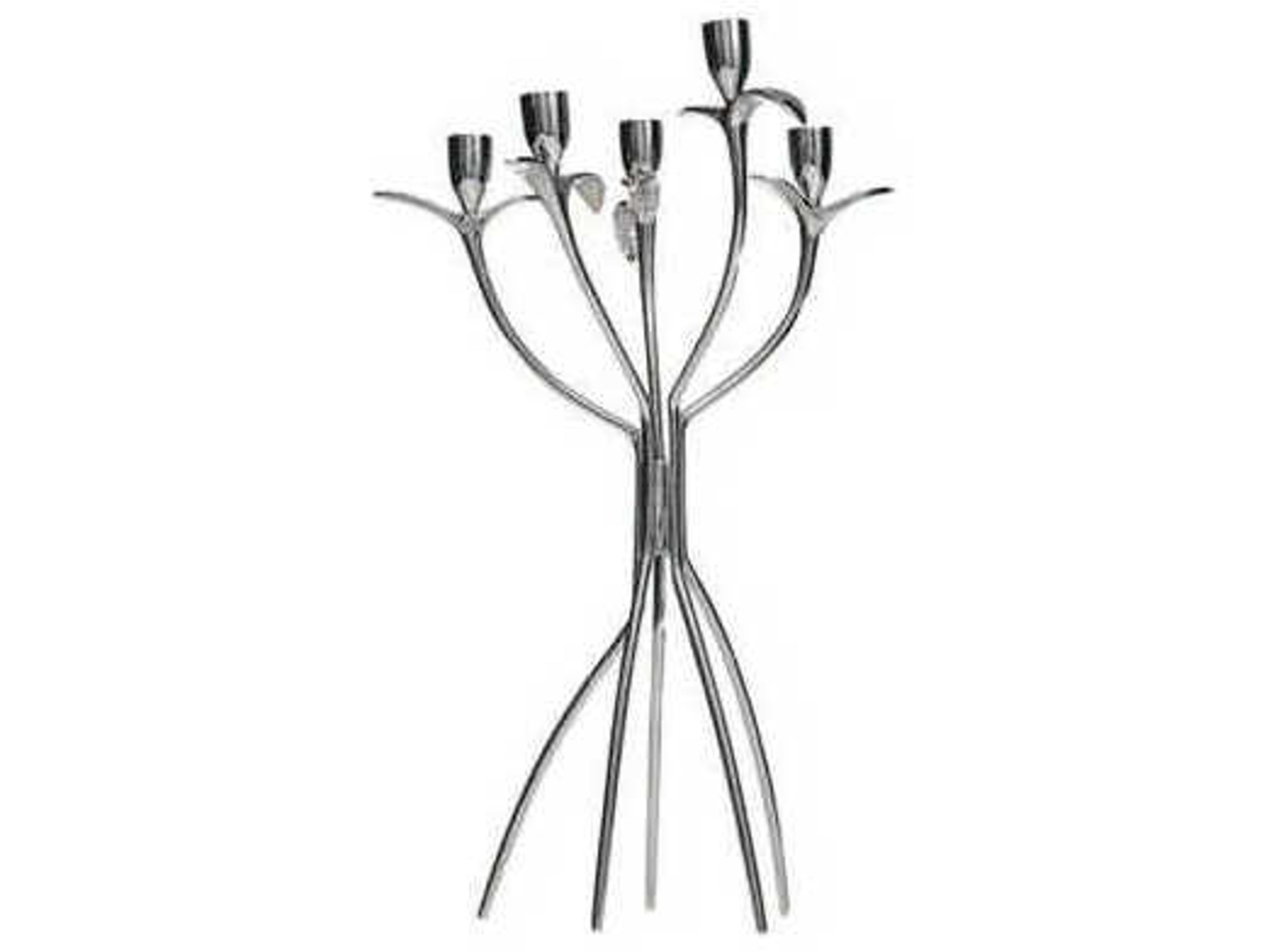 Antonietta Polished Nickel Candle Holder