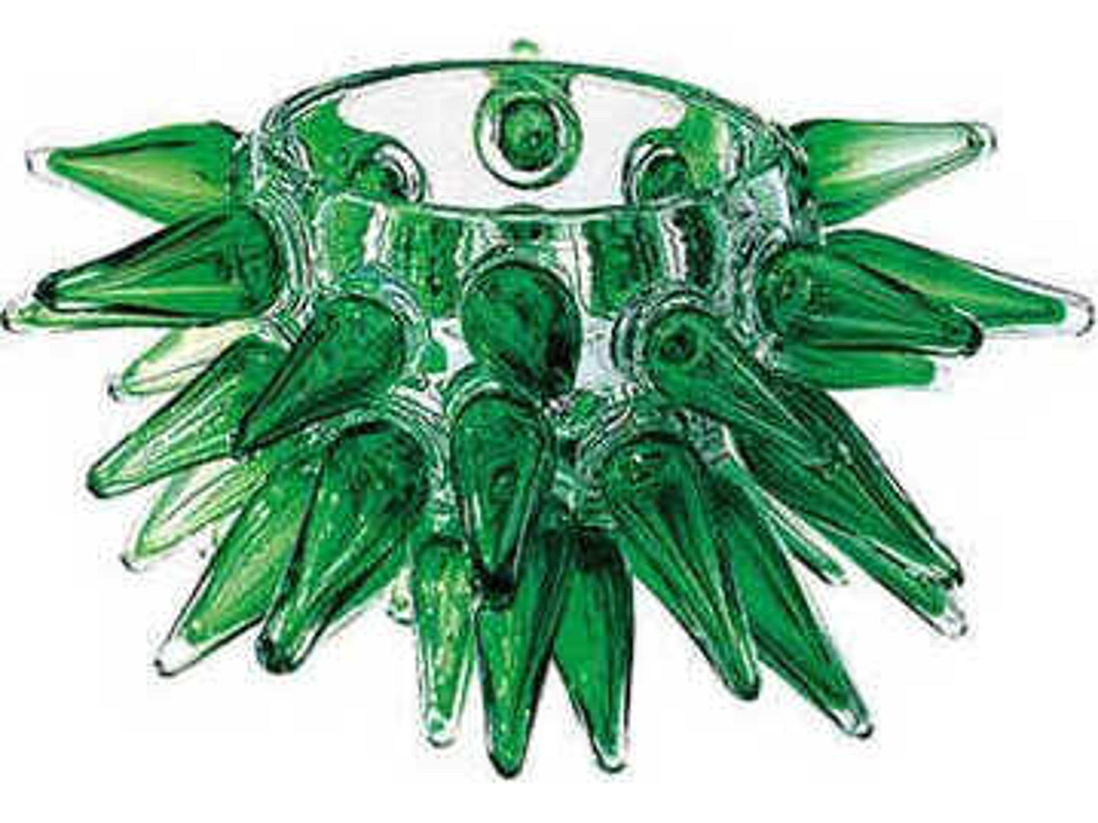 Borek Sipek Clear / Green Decorative Bowl