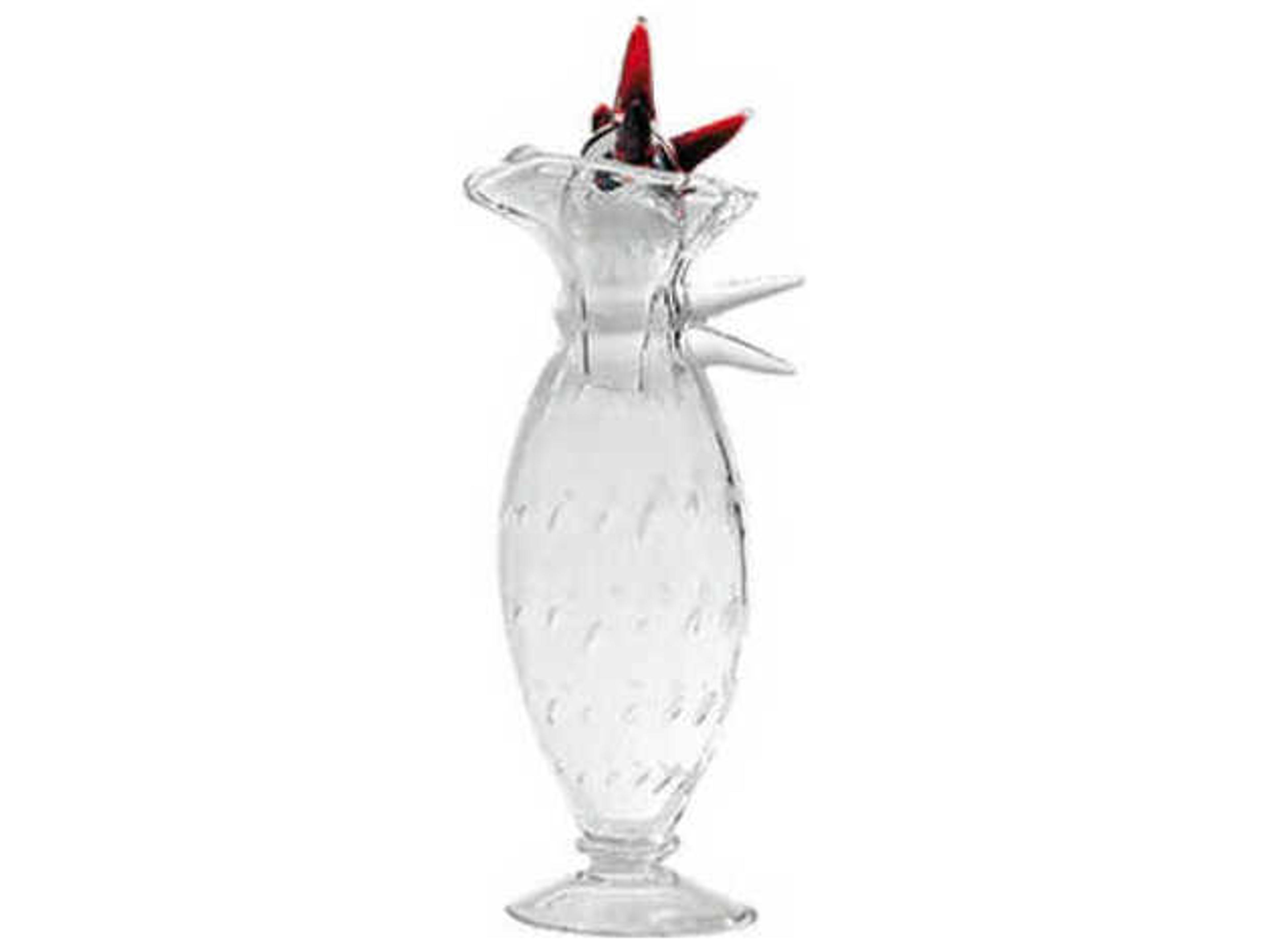 Borek Sipek Clear / Red Vase