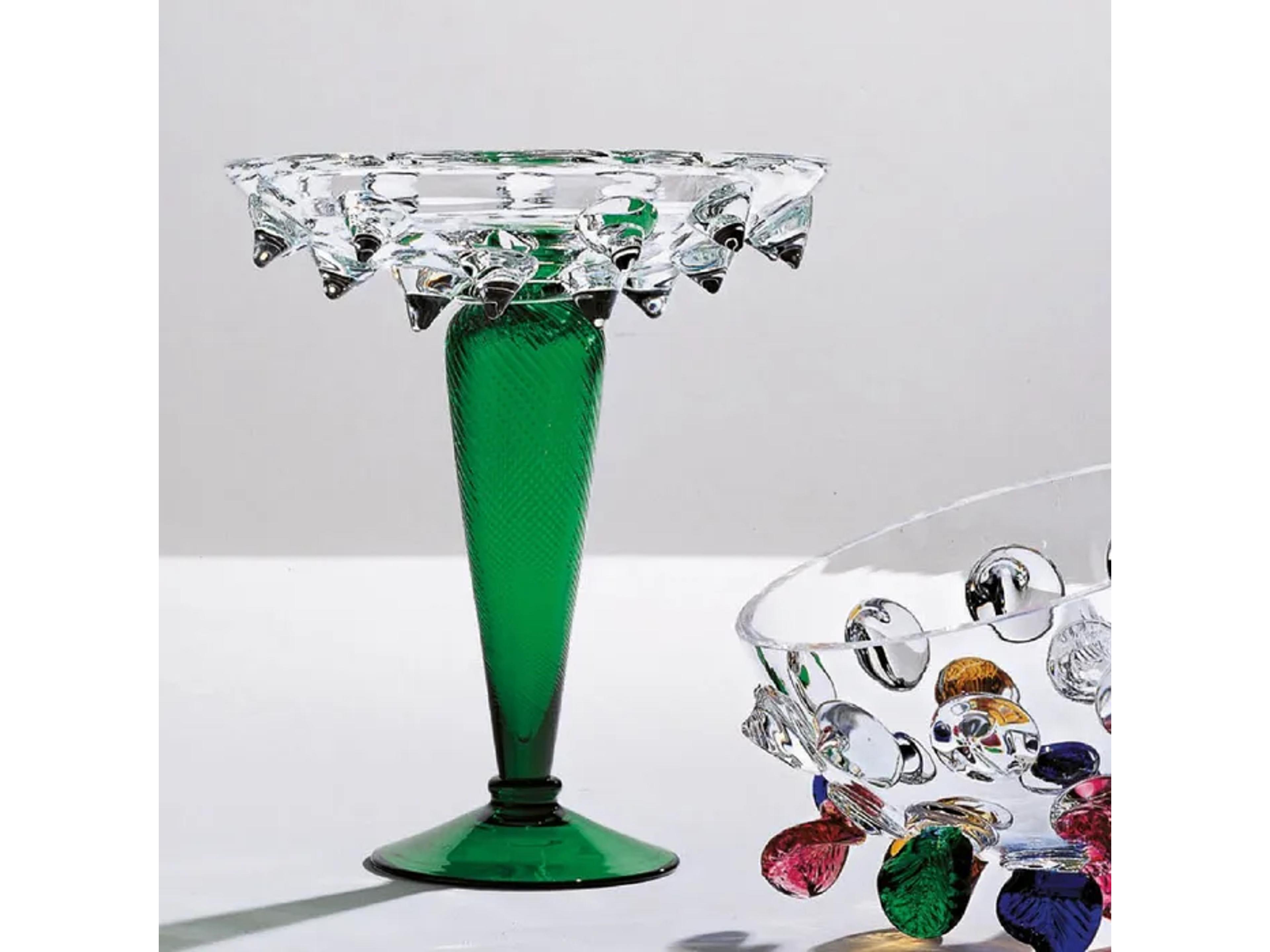 Driade Borek Sipek Clear & Green Vase