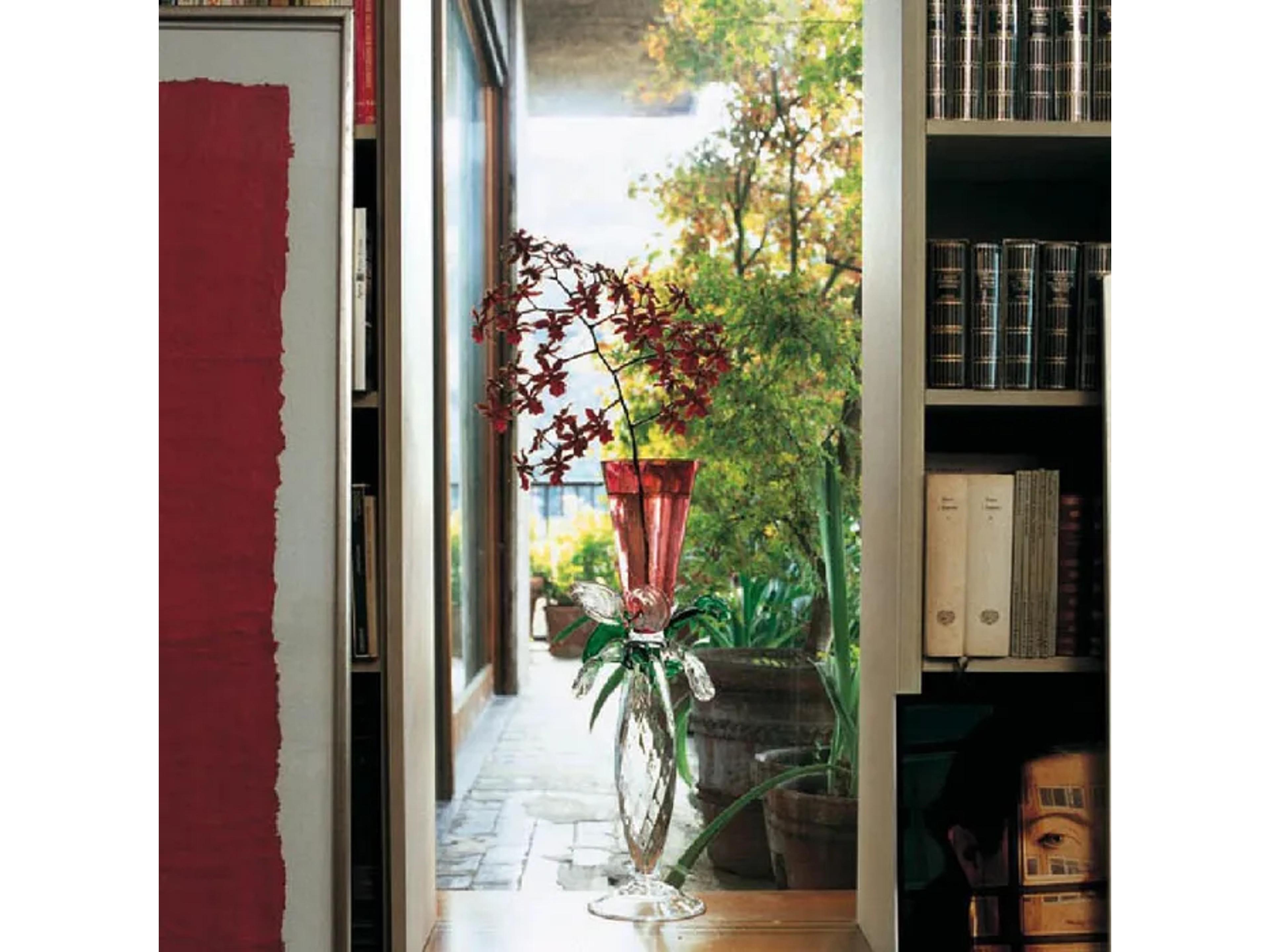 Driade Borek Sipek Red / Clear Vase