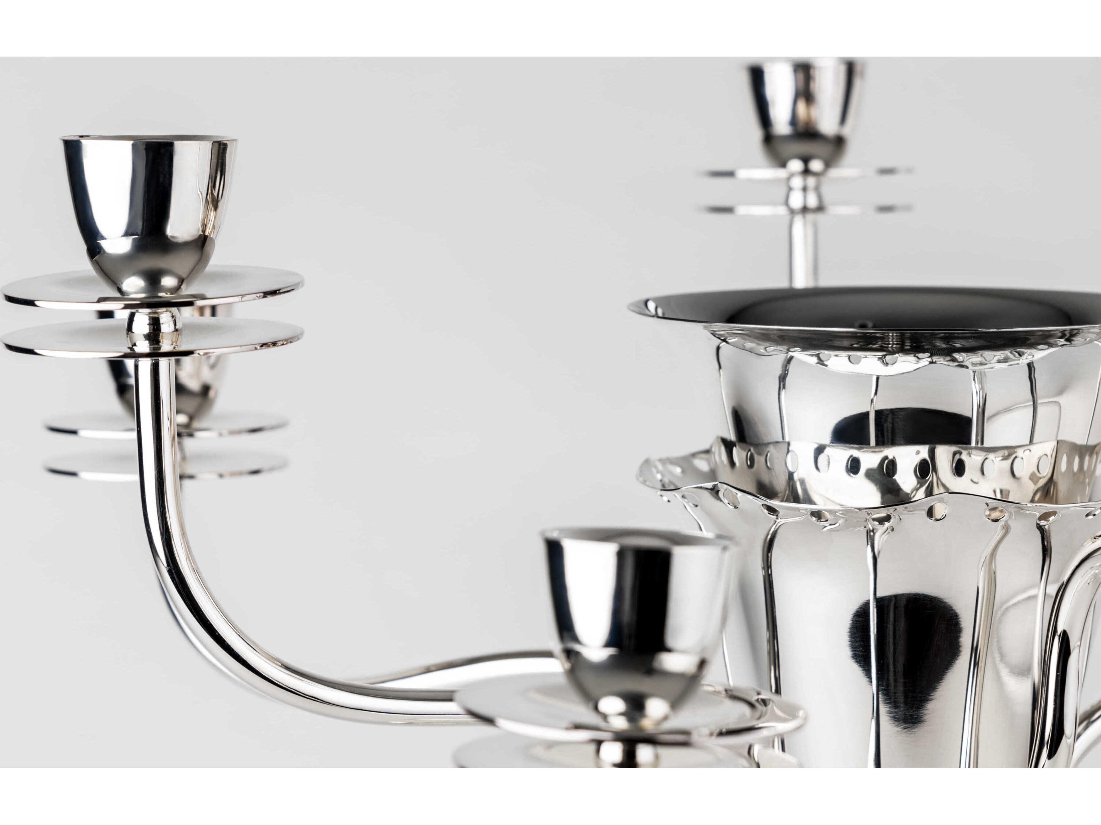 Driade Borek Sipek Silver Plated Candle Holder