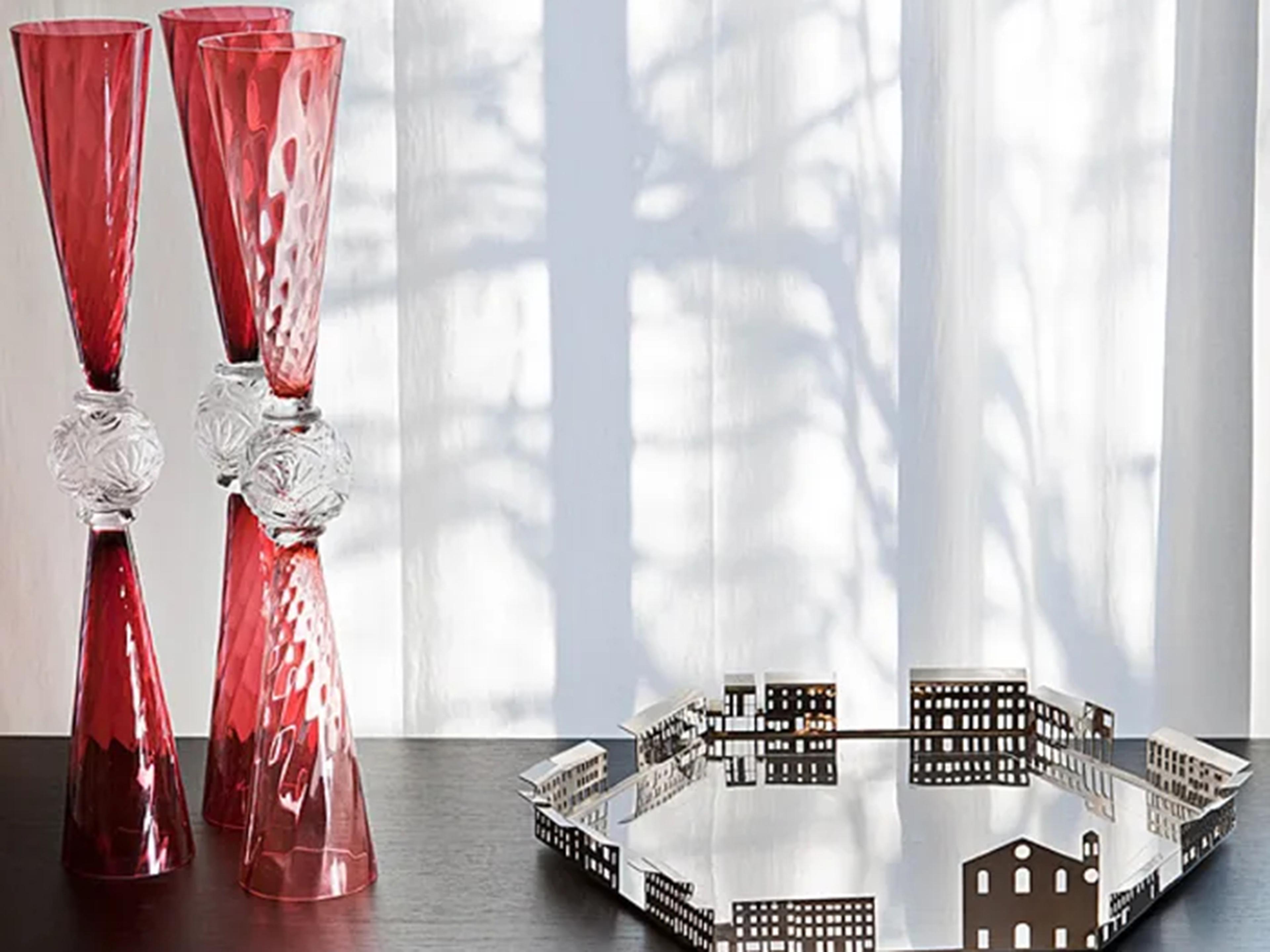 Driade Borek Sipek Clear / Red Vase