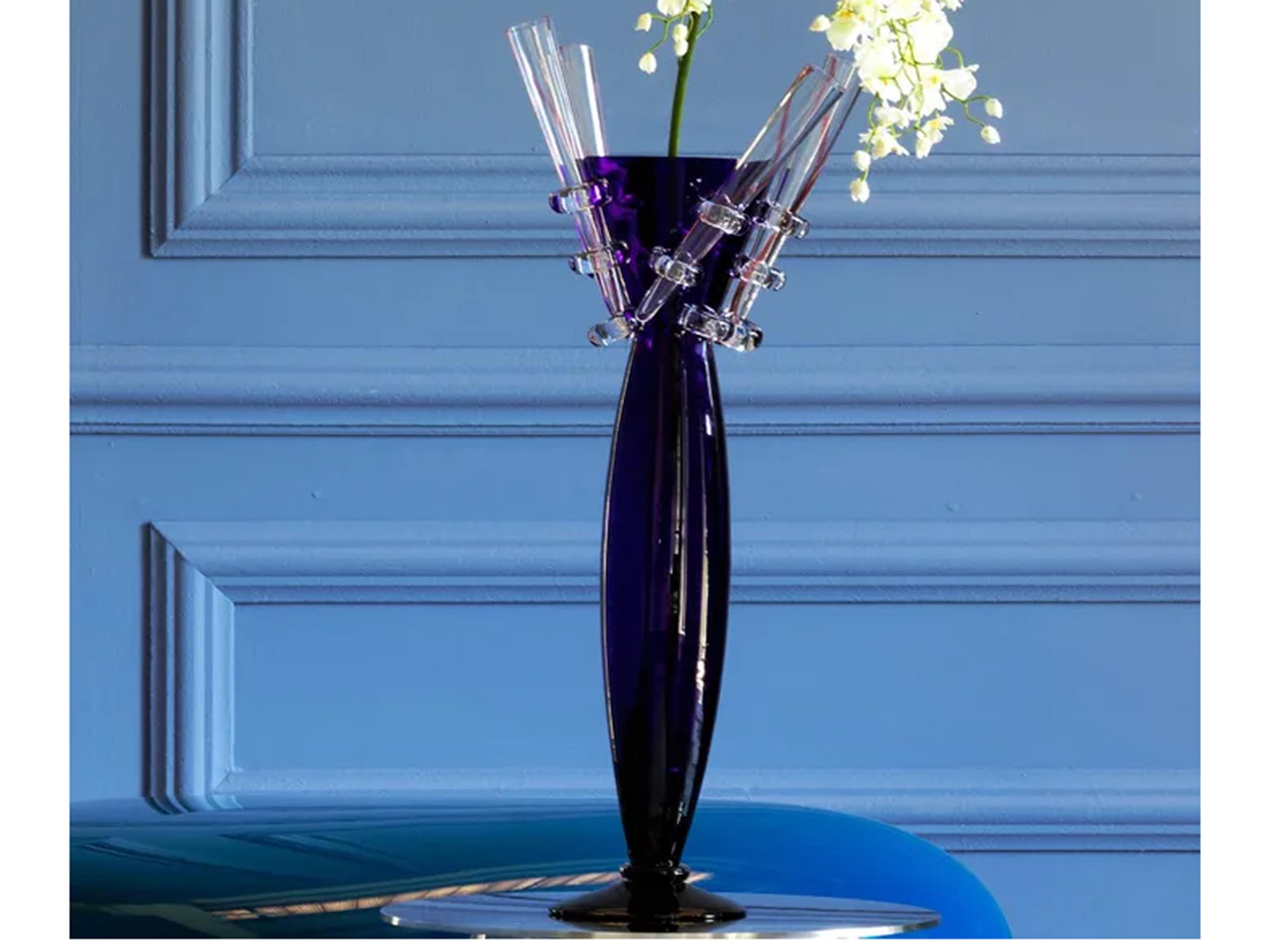 Driade Borek Sipek Blue / Clear Vase