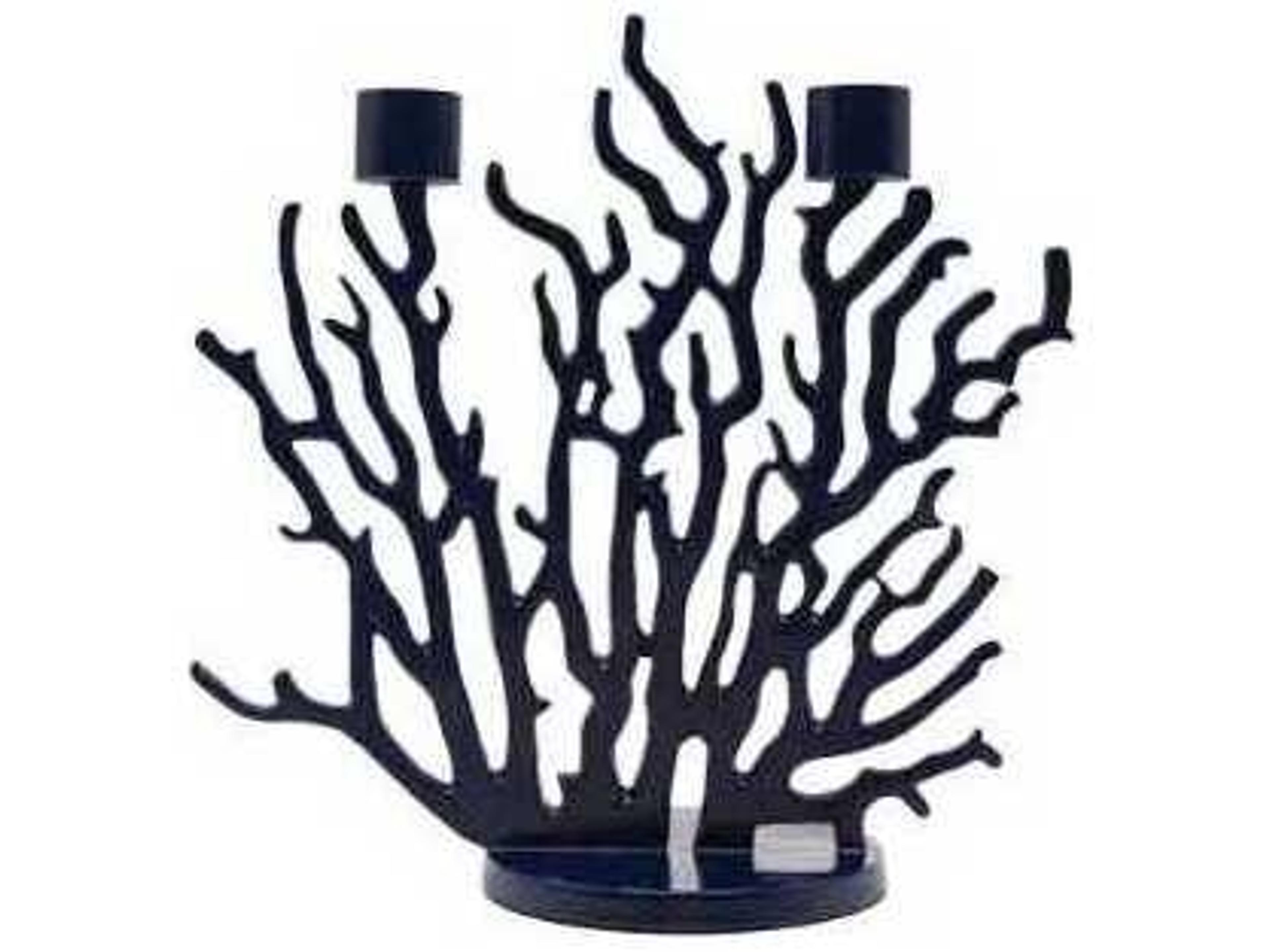 Tenochtitlan Dark Blue Candle Holder