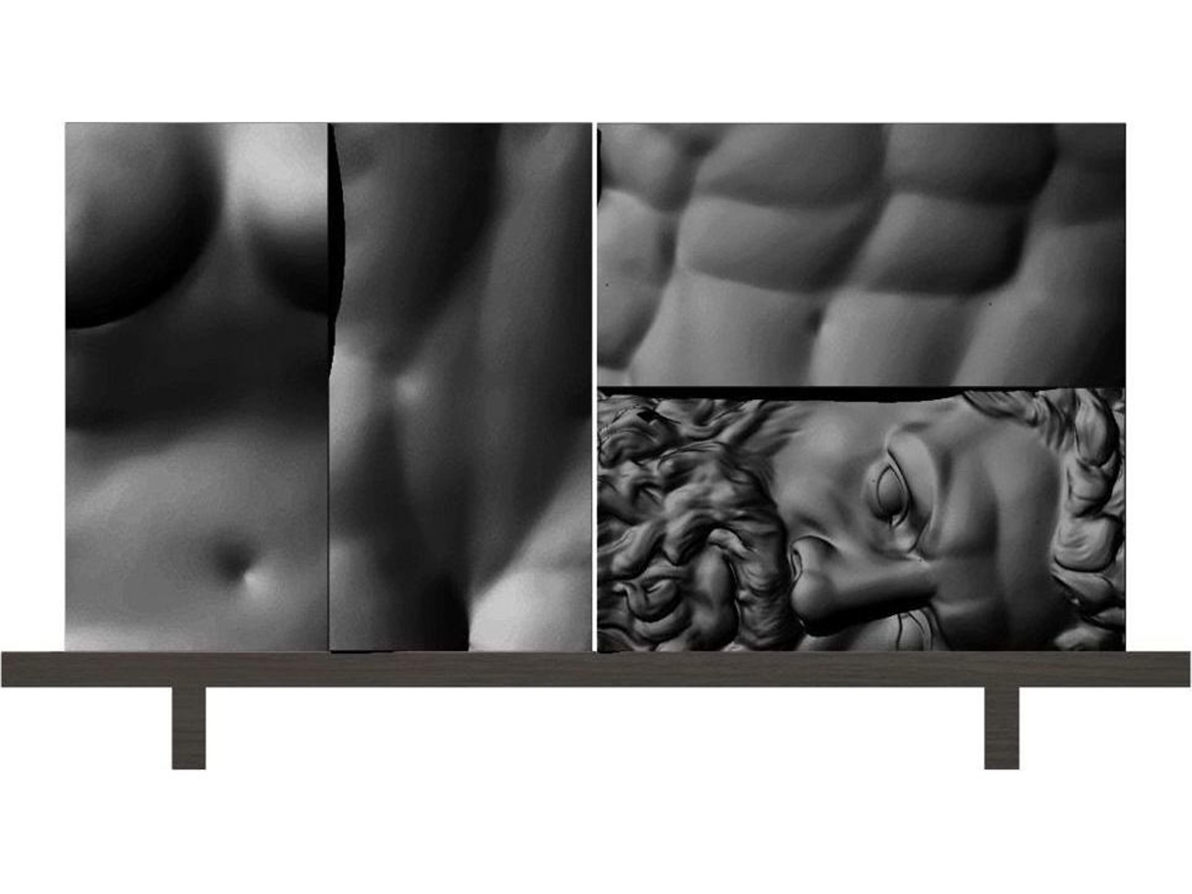 Driade Ercole E Afrodite By Lab 80" Beech Wood Sideboard