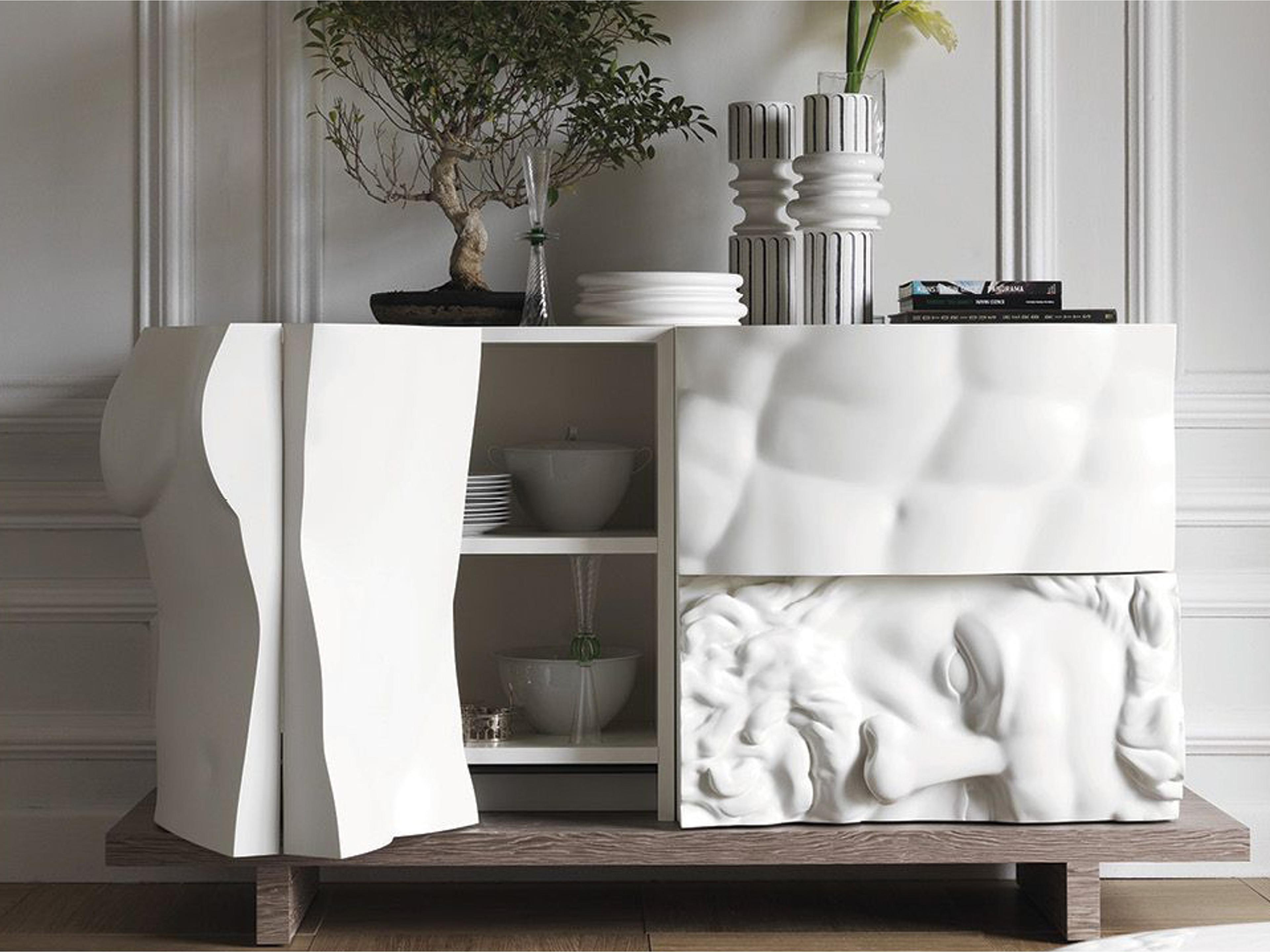 Driade Ercole E Afrodite By Lab 80" Beech Wood Sideboard