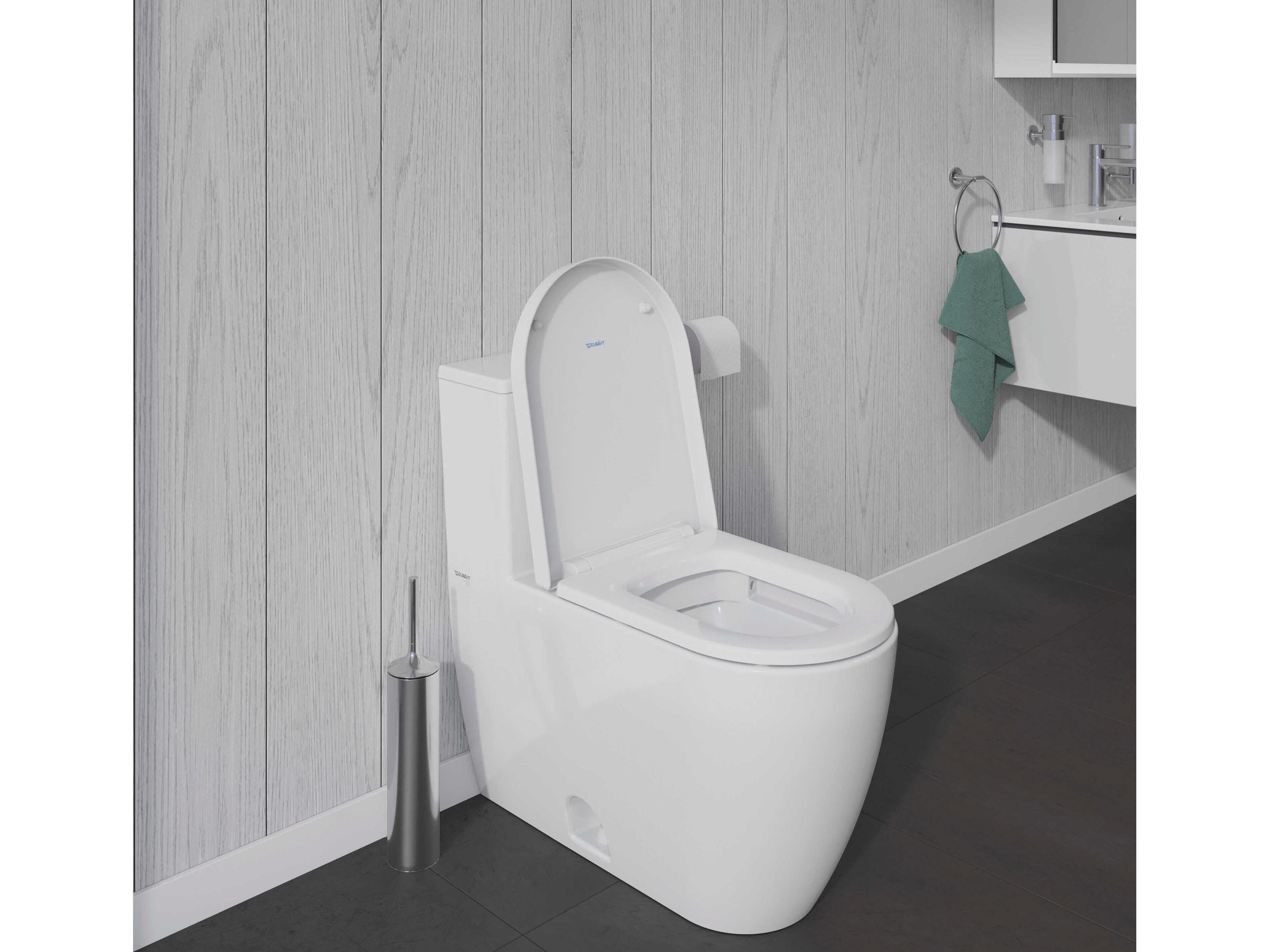 Duravit Me By Starck 15'' Elongated White Satin Matt Toilet Seat - Soft closure