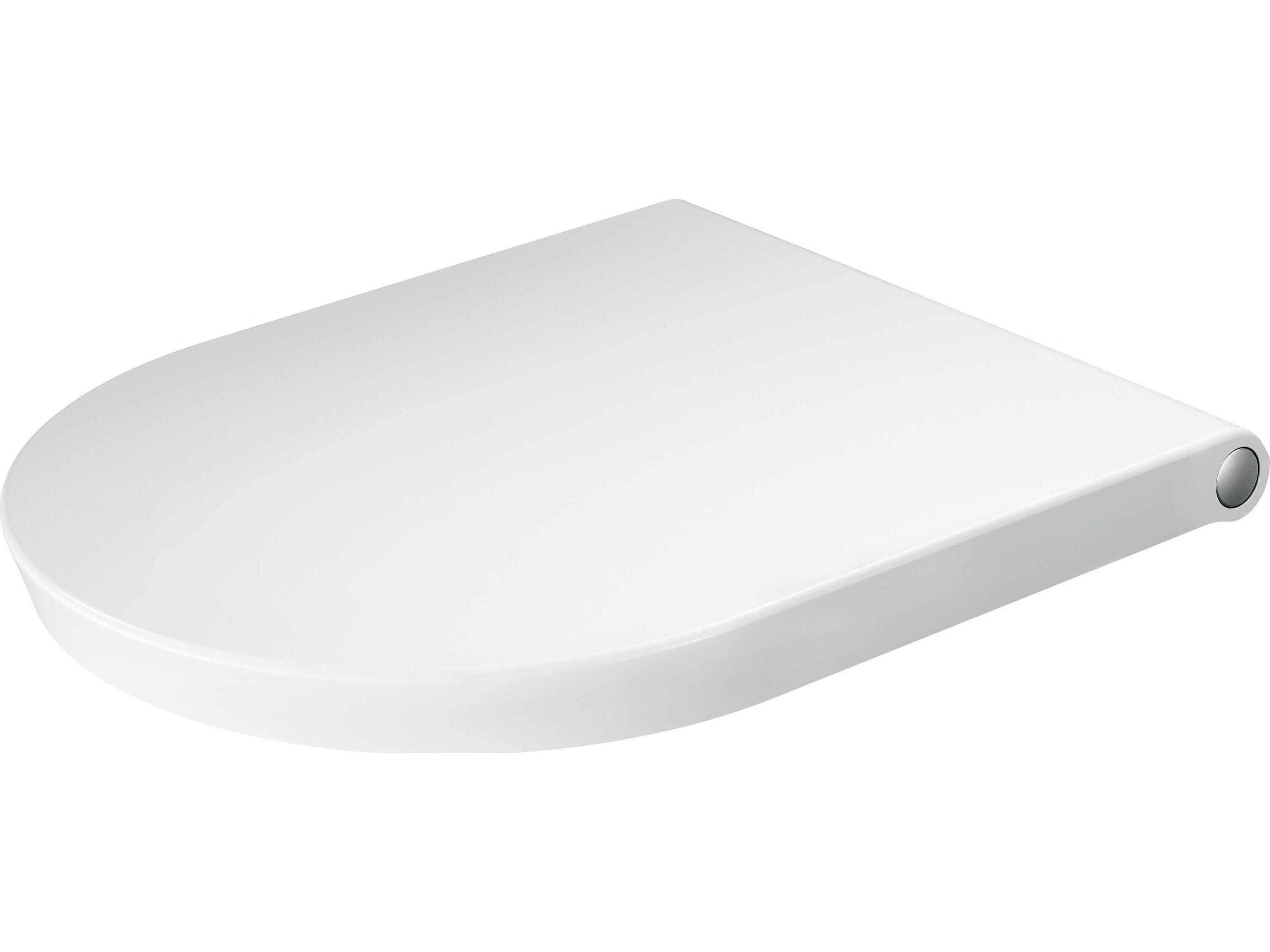White 18'' White High Toilet Seat
