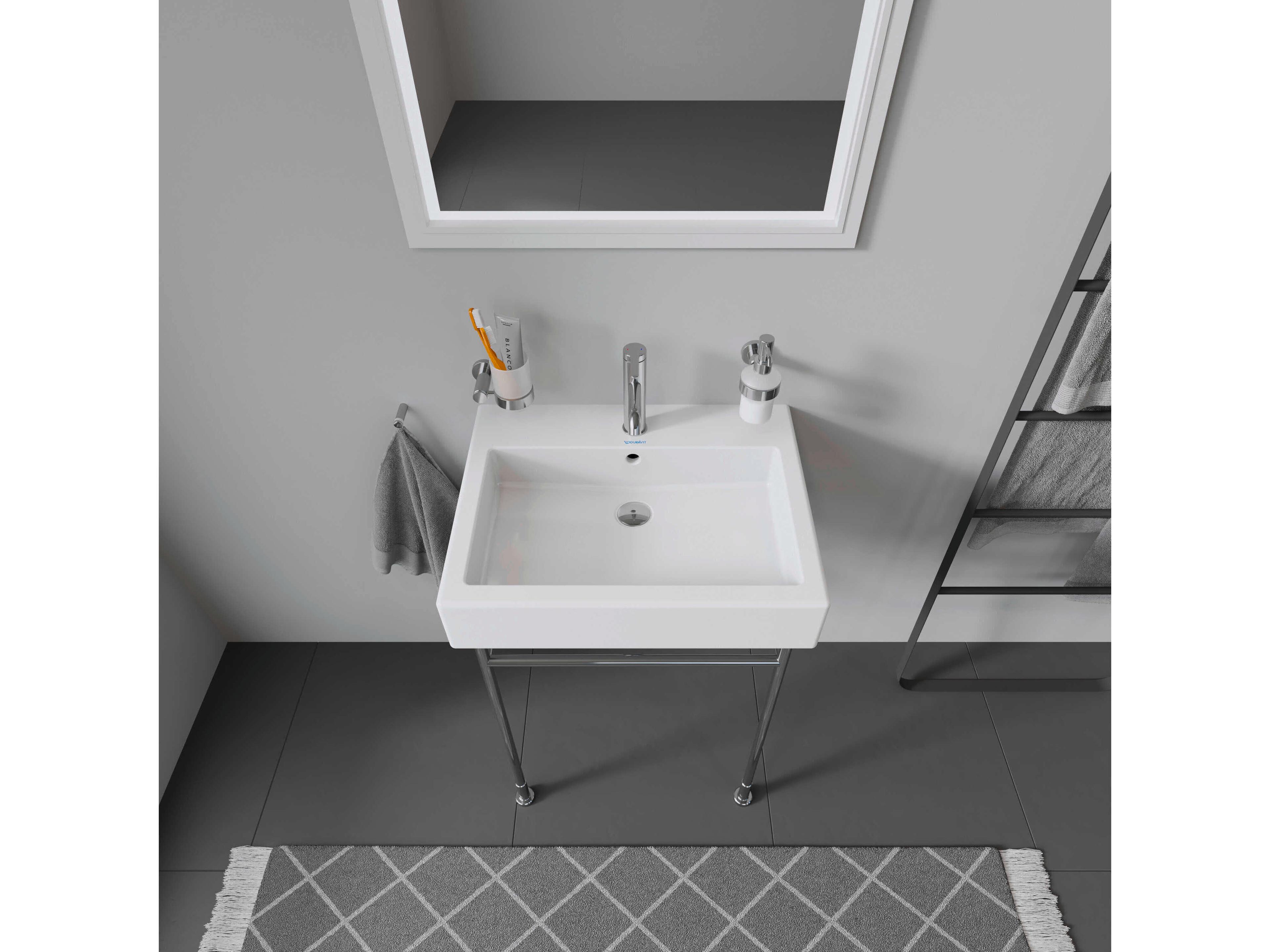 Duravit Vero 21'' Polished Chrome Metal Console