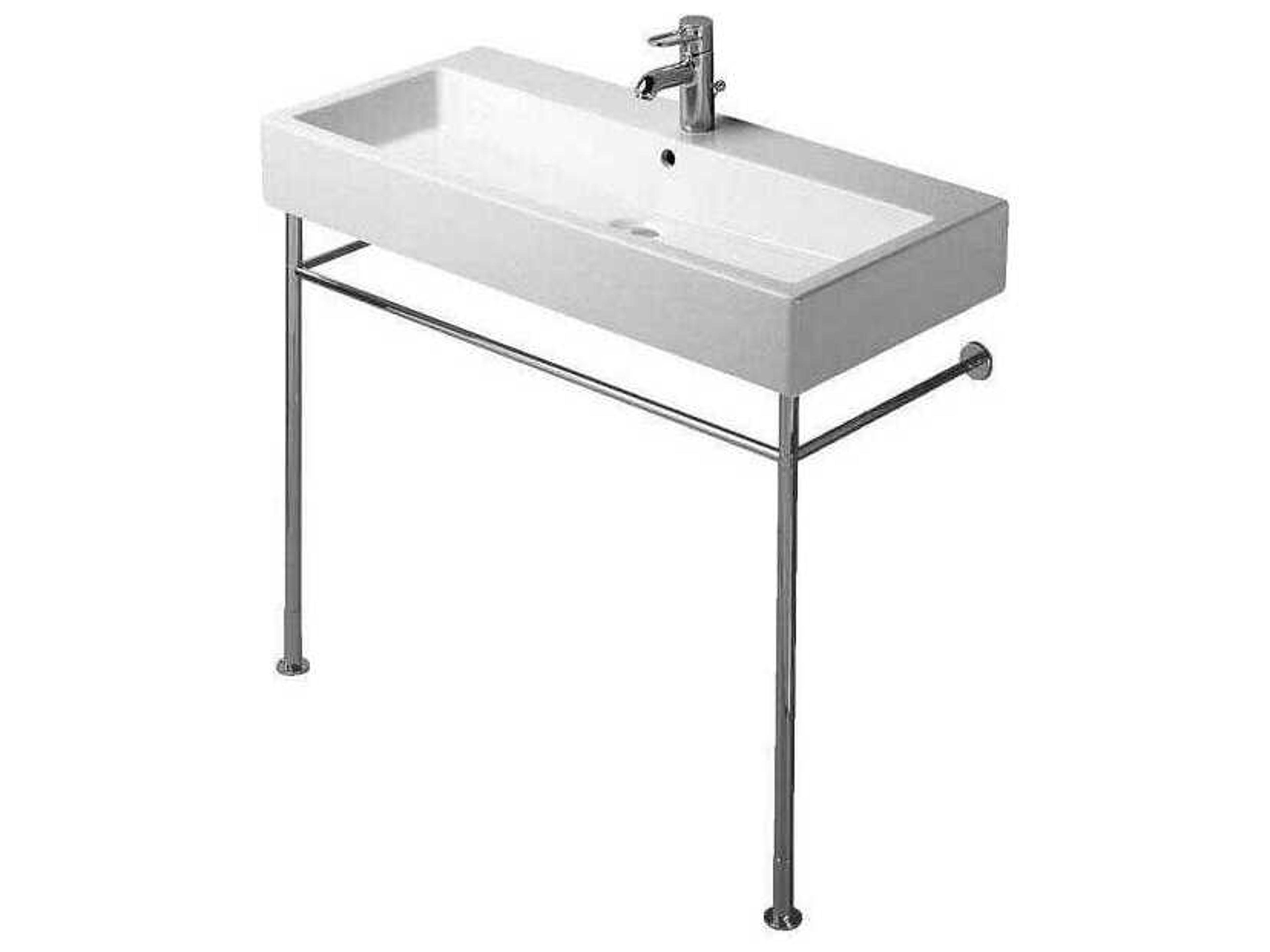 Duravit Vero 36'' Polished Chrome Metal Console