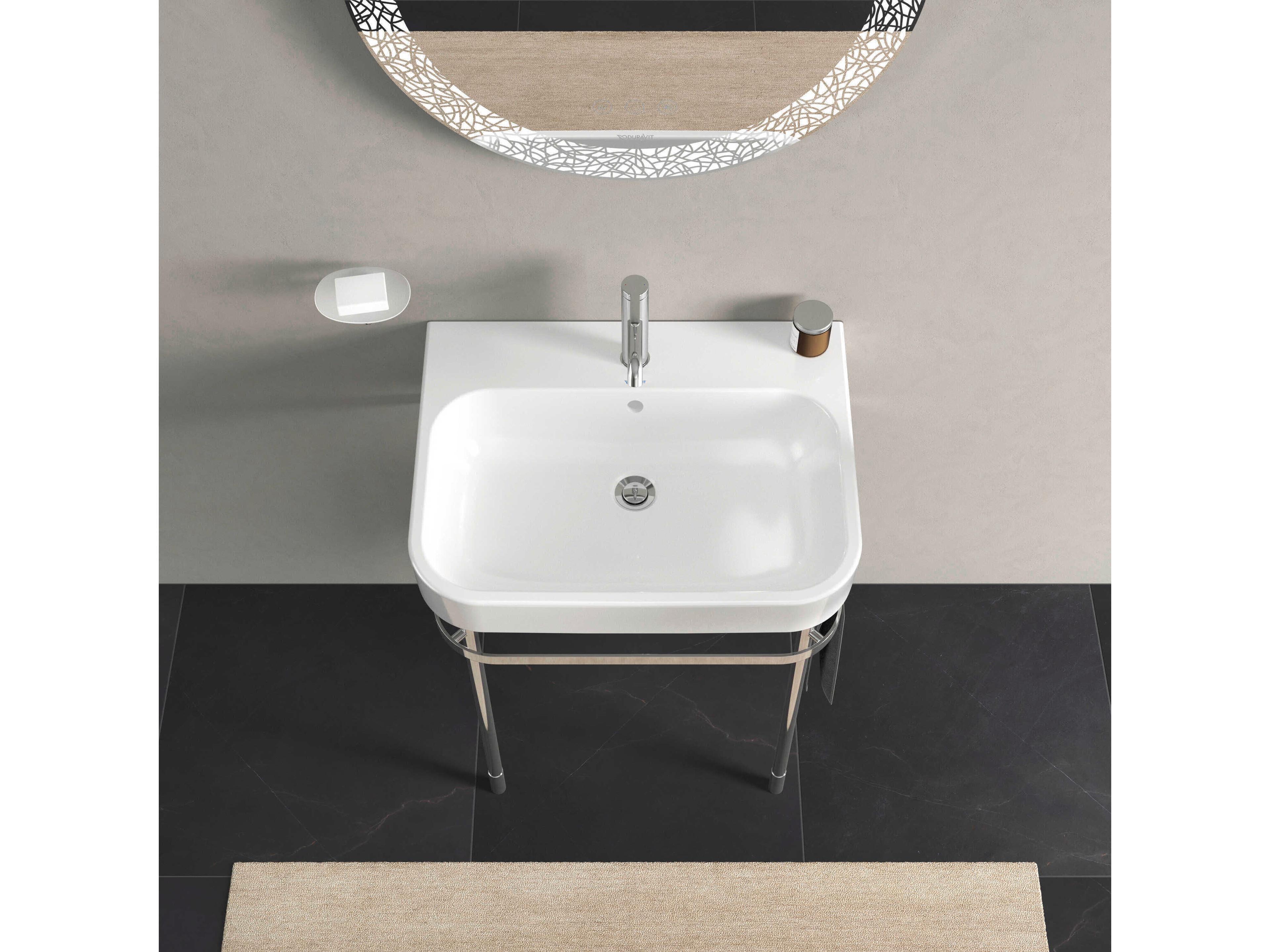 Duravit Happy D.2 25'' Metal Polished Chrome Console Vanity