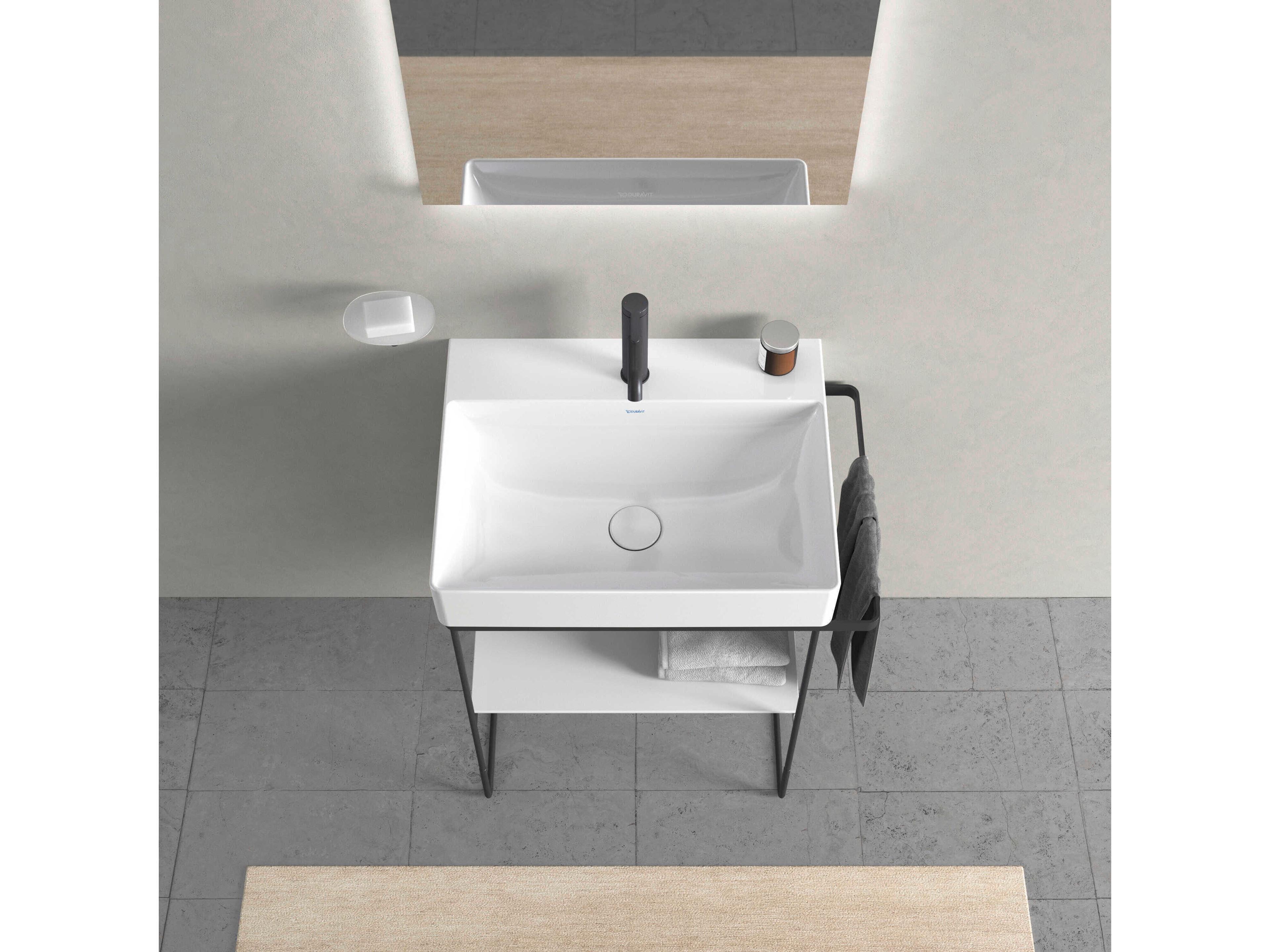 Duravit Durasquare 26'' Freestanding Black Console