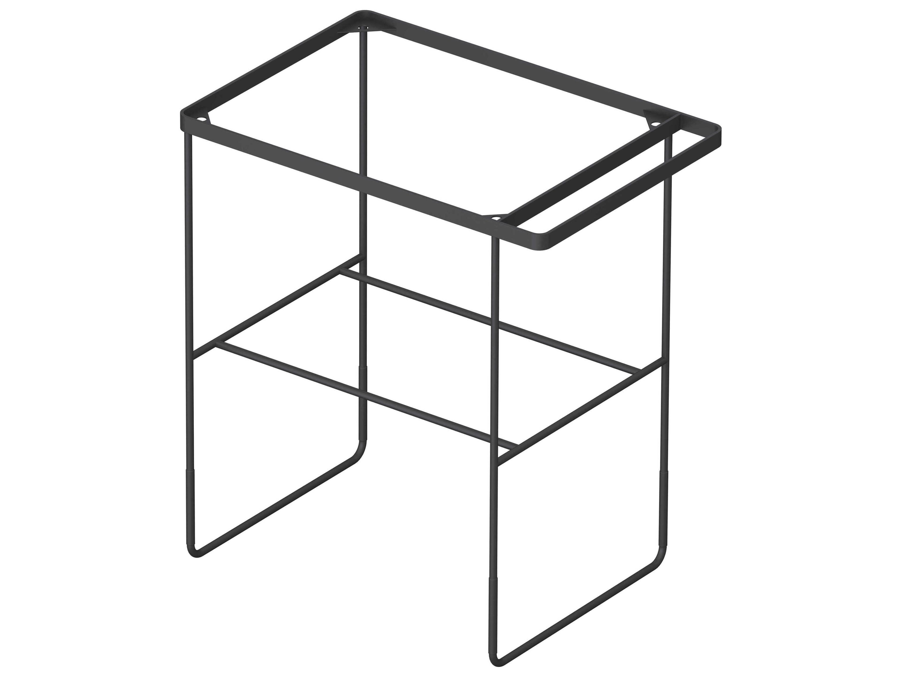 Duravit Durasquare 26'' Freestanding Black Console