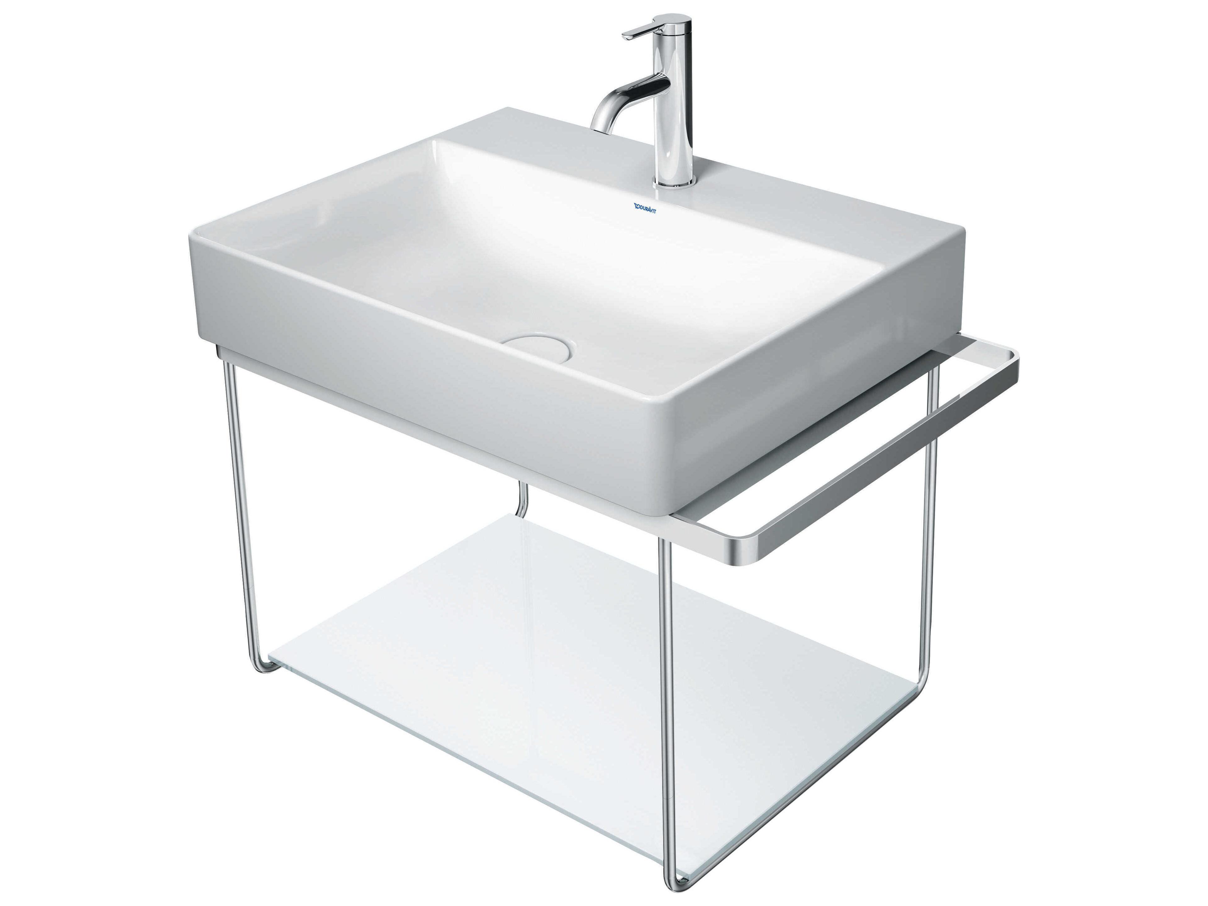 Durasquare 26'' Freestanding Chrome Console