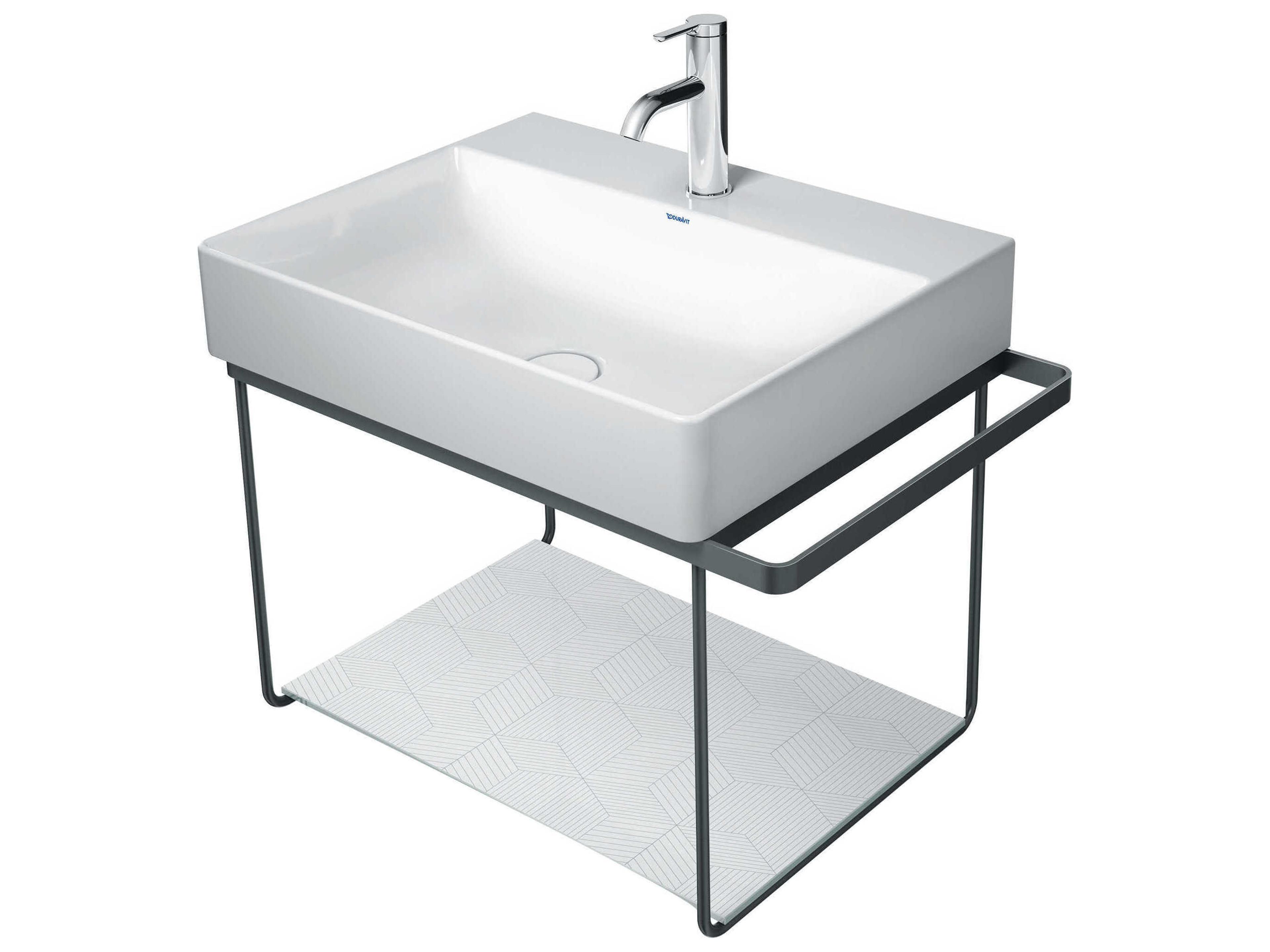 Duravit Durasquare 26'' Freestanding Black Console