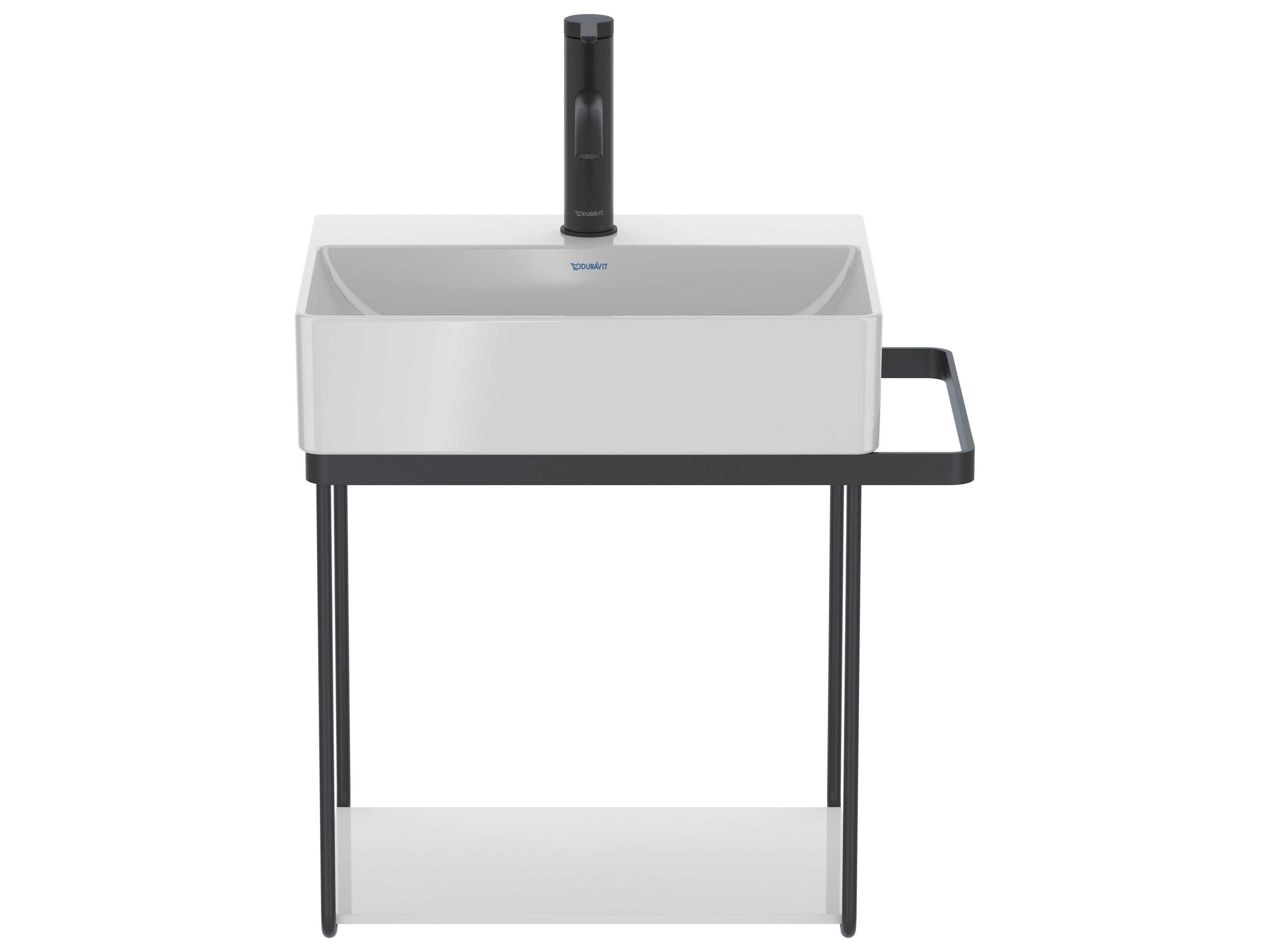 Duravit Durasquare 26'' Freestanding Black Console