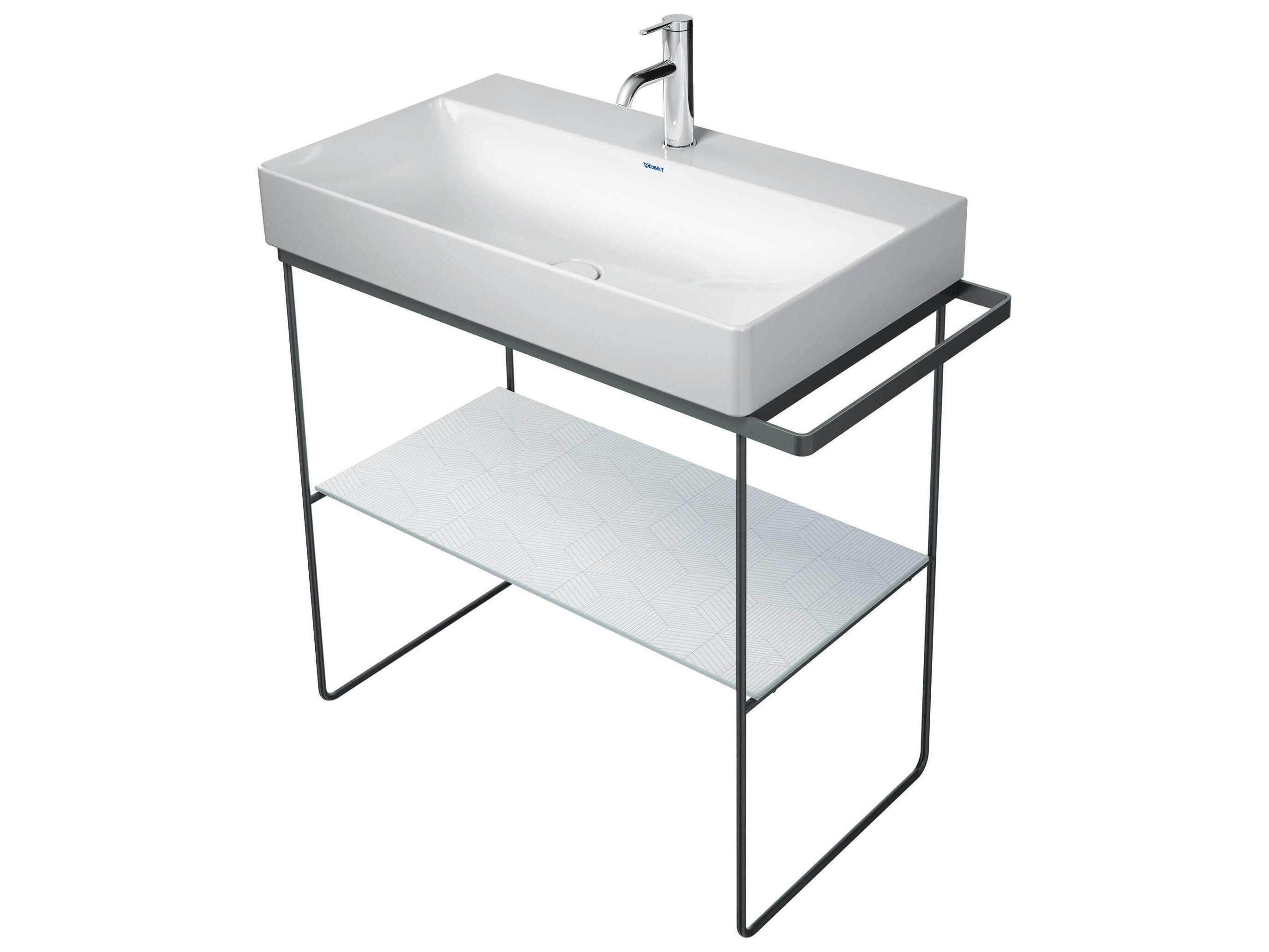 Durasquare 34'' Freestanding Chrome Console