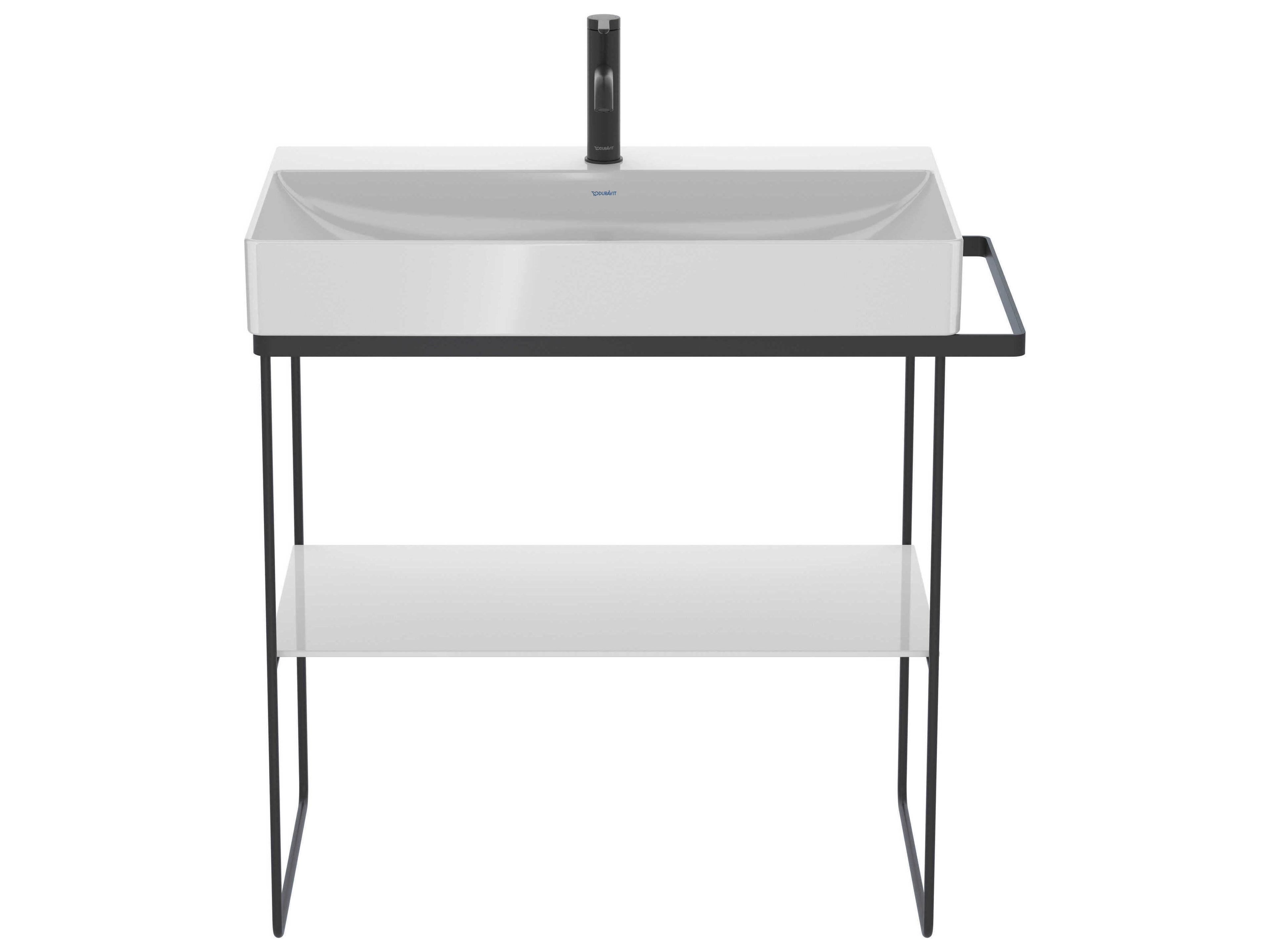 Duravit Durasquare 34'' Freestanding Black Console