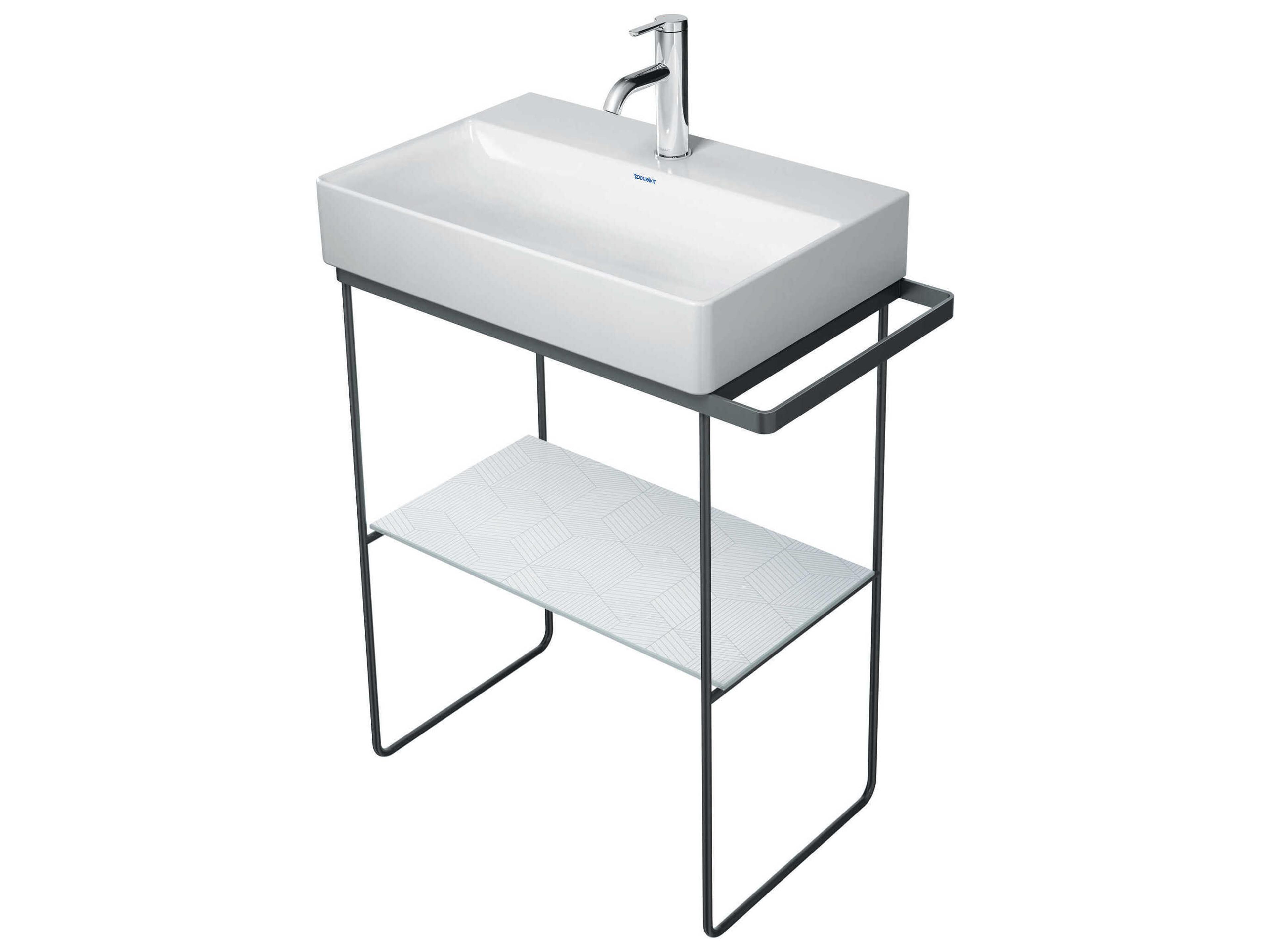 Durasquare 26'' Freestanding Chrome Console