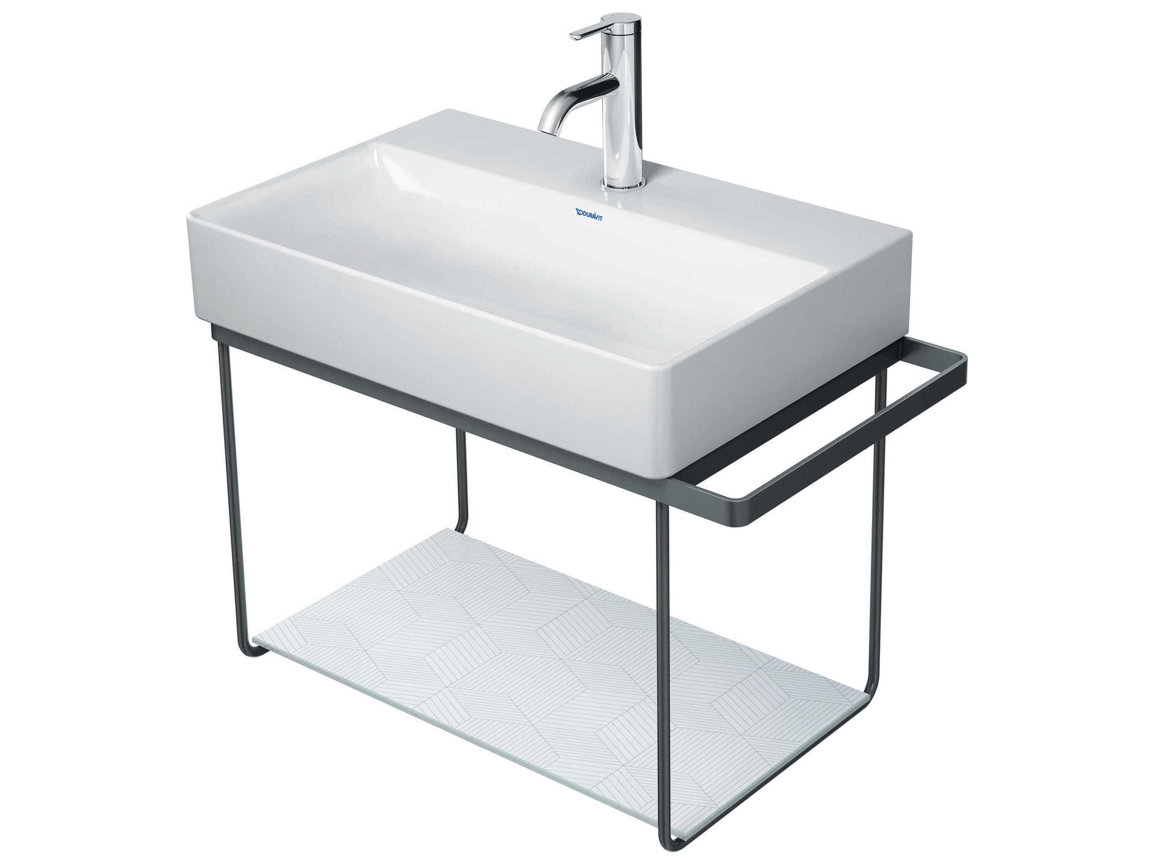 Durasquare 26'' Freestanding Chrome Console