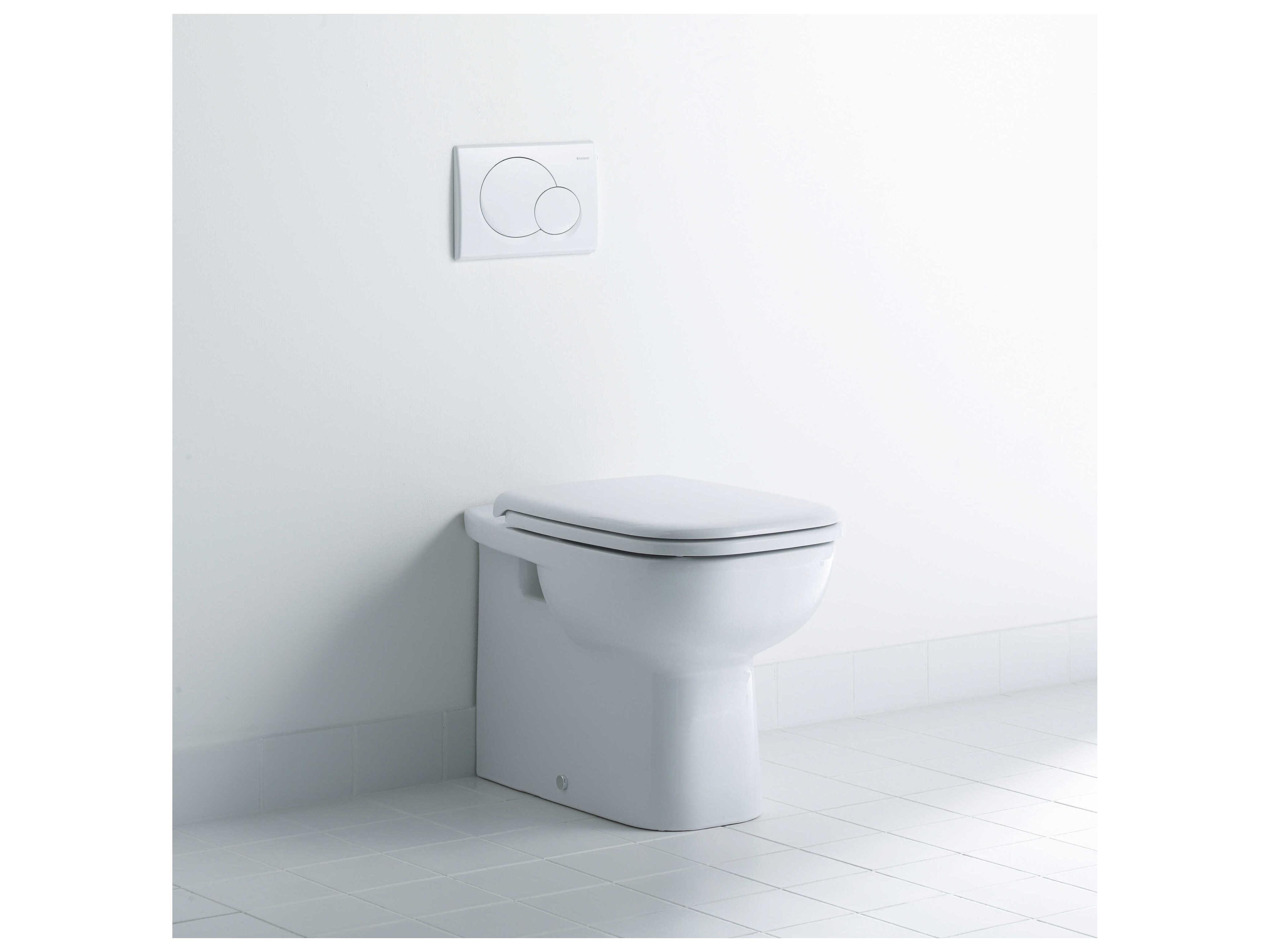 Duravit D-code 14'' White Toilet Seat - Plastic Hinges - Soft Closure
