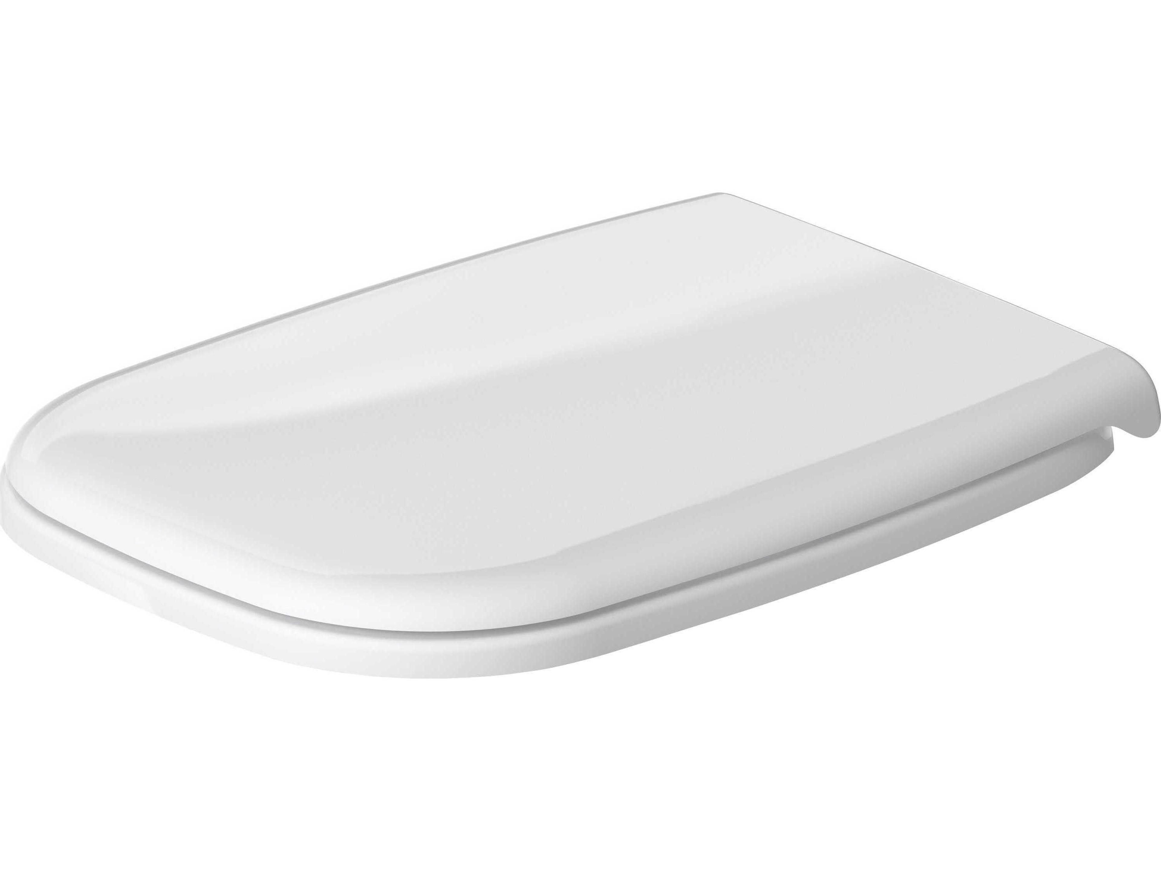 Duravit D-code 14'' White Toilet Seat - Stainless Steel Hinges - Standard Close