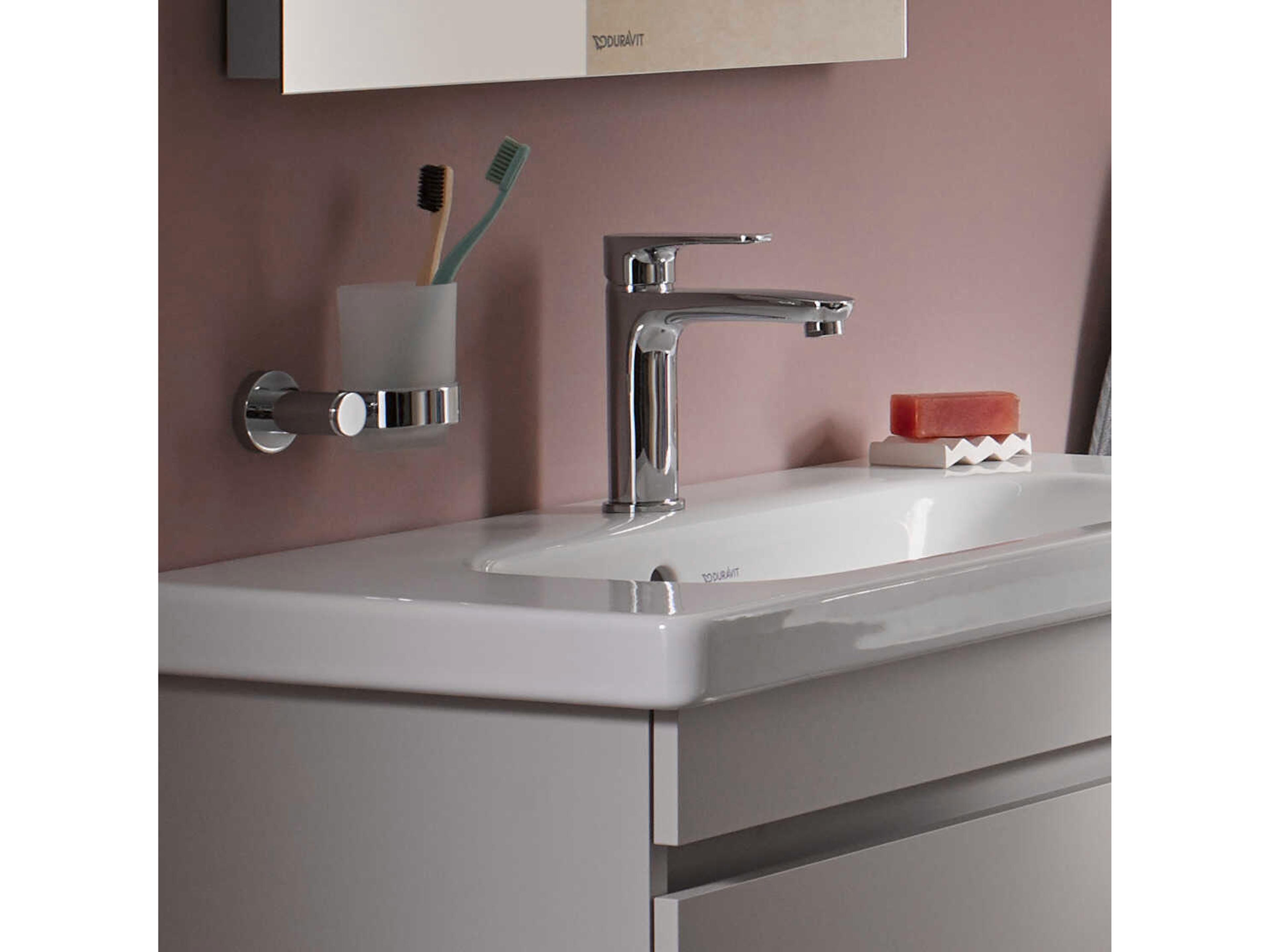 Duravit D-code 5" Chrome Toothbrush Cup