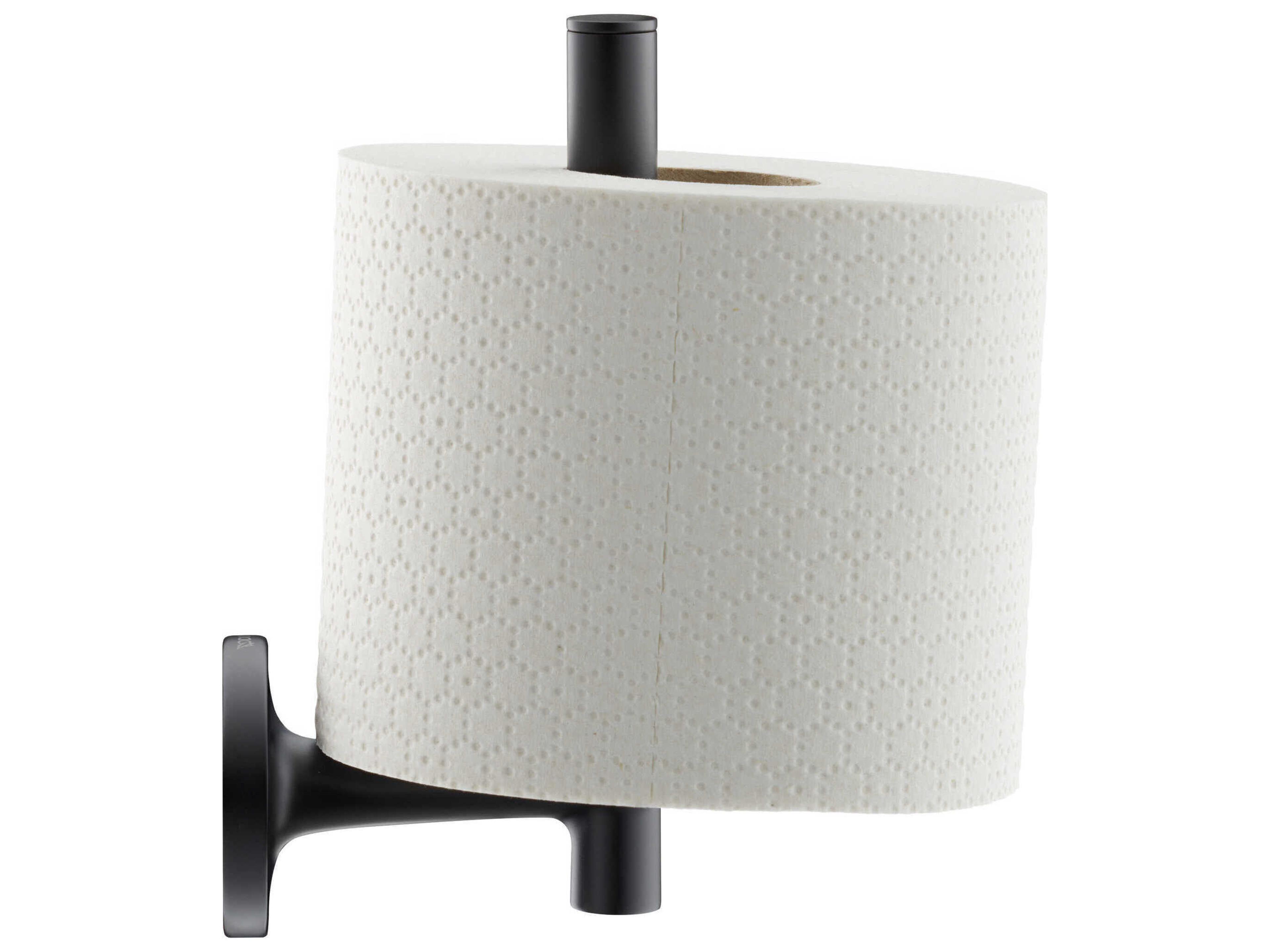Starck T Matte Black Spare Toilet Paper Holder