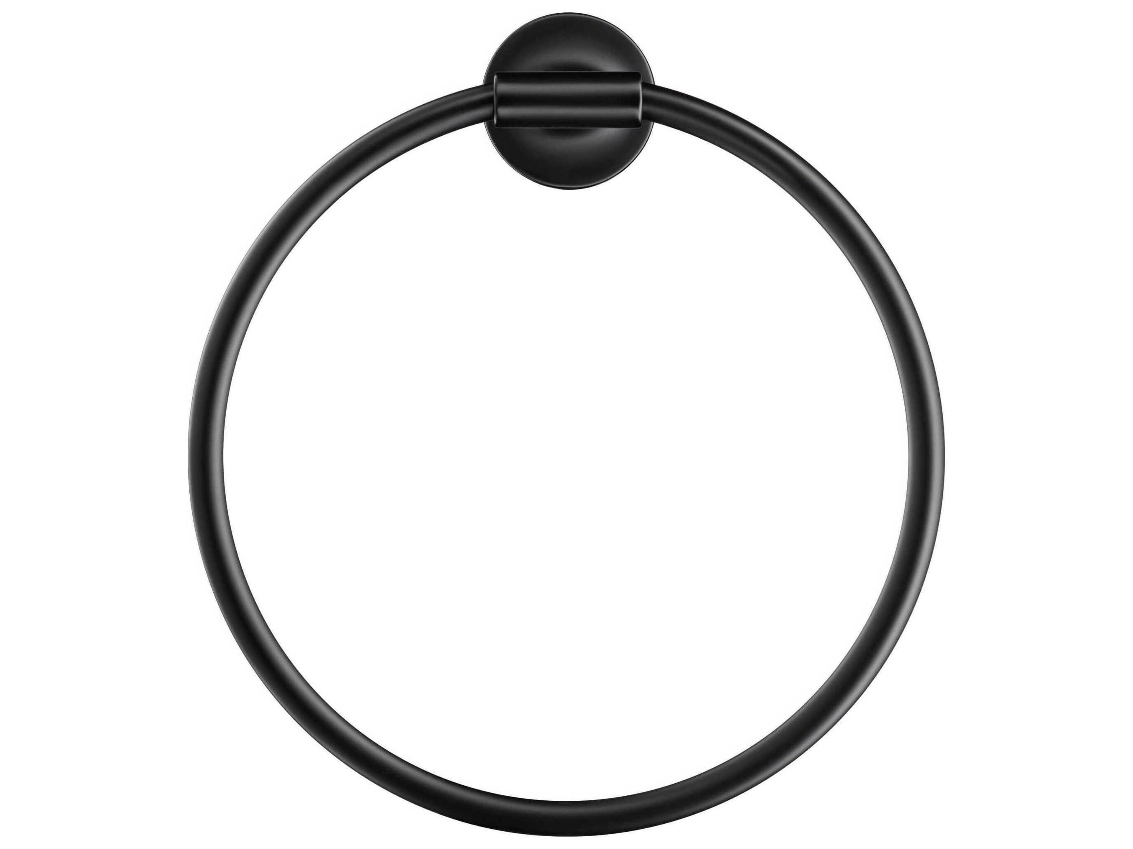 Starck T 8'' Black Towel Ring