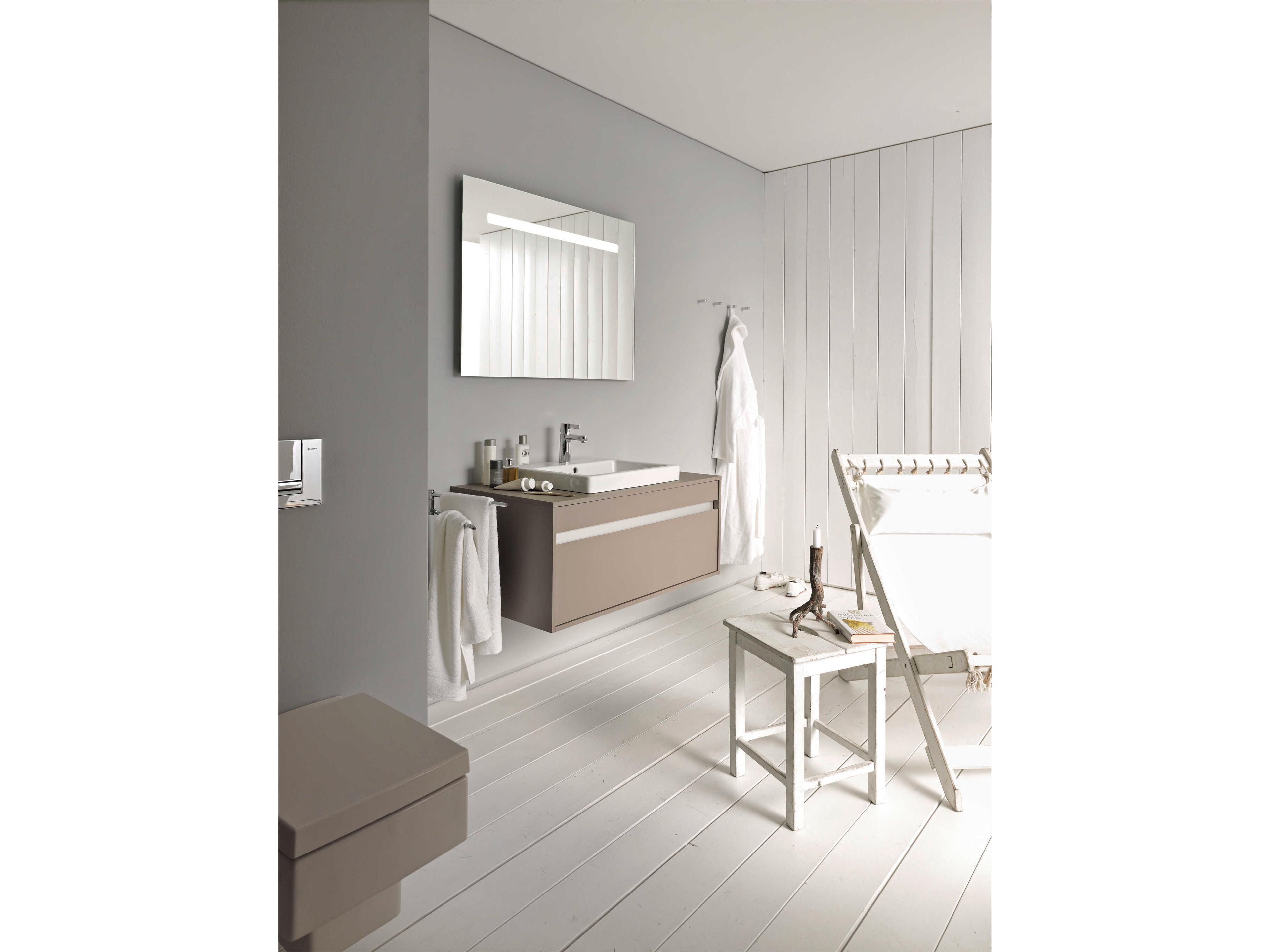 Duravit Vero 22'' Ceramic White High Gloss Undermount Sink with 1 Faucet Hole