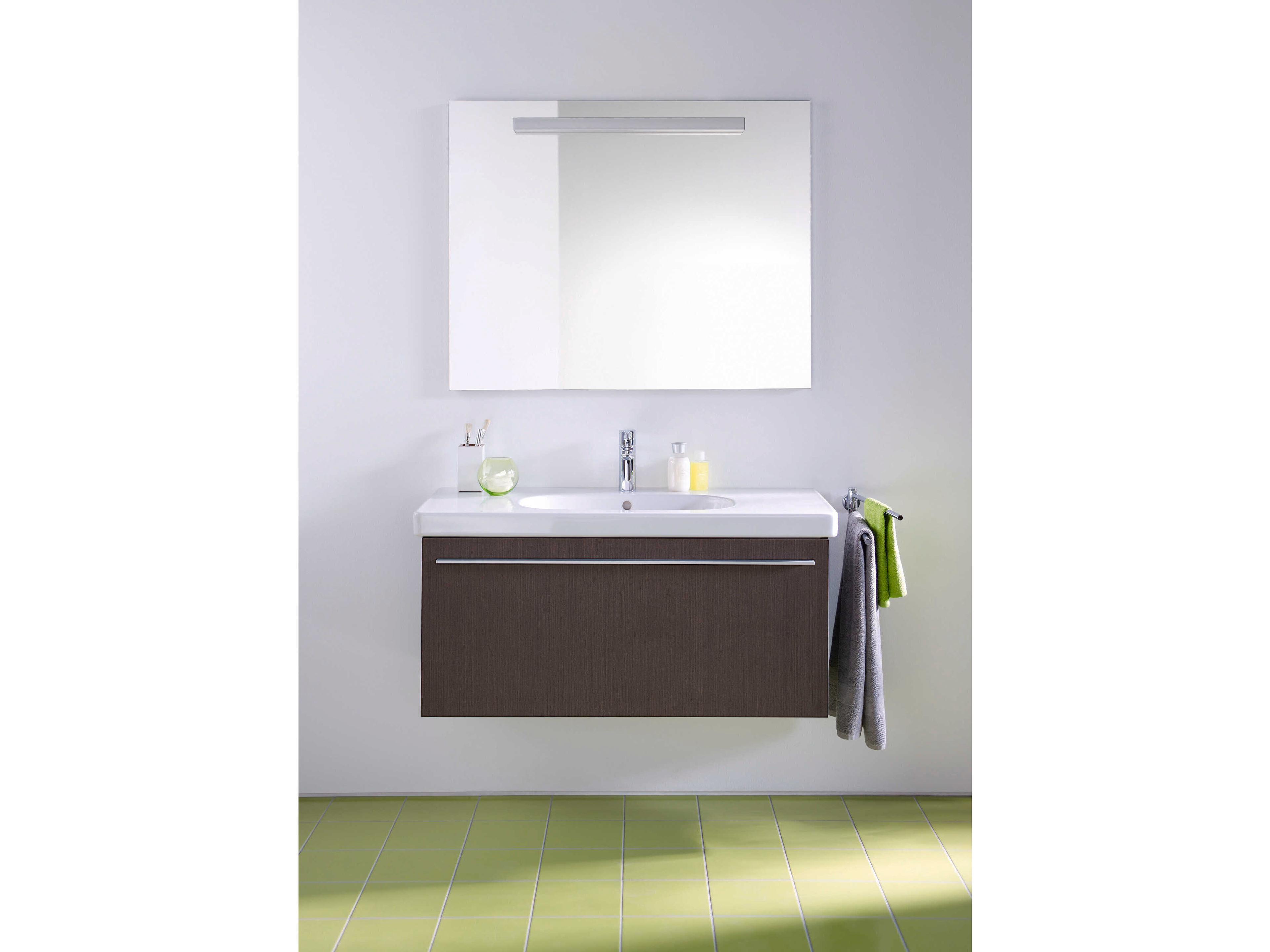 Duravit D-code 41'' Ceramic White High Gloss Sink with 1 Faucet hole