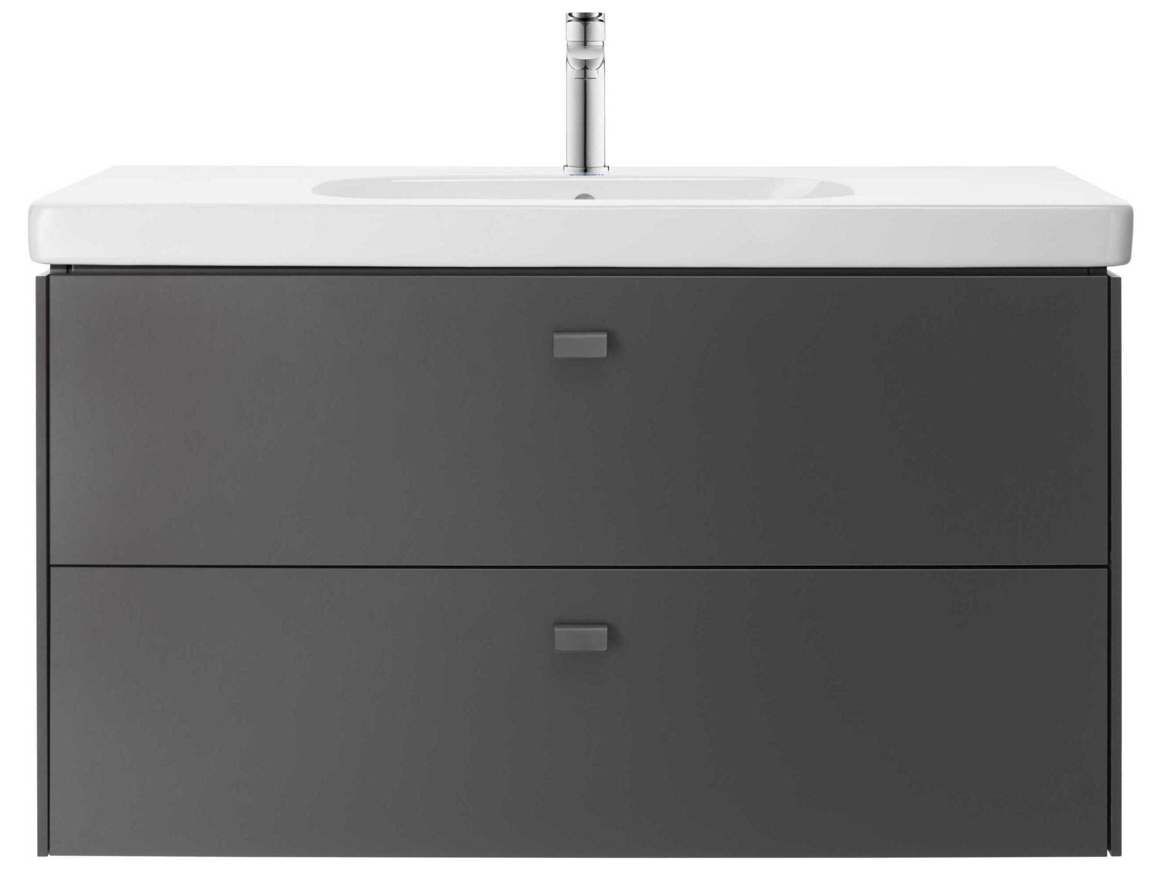 Duravit D-code 41'' Ceramic White High Gloss Sink with 3 Faucet hole