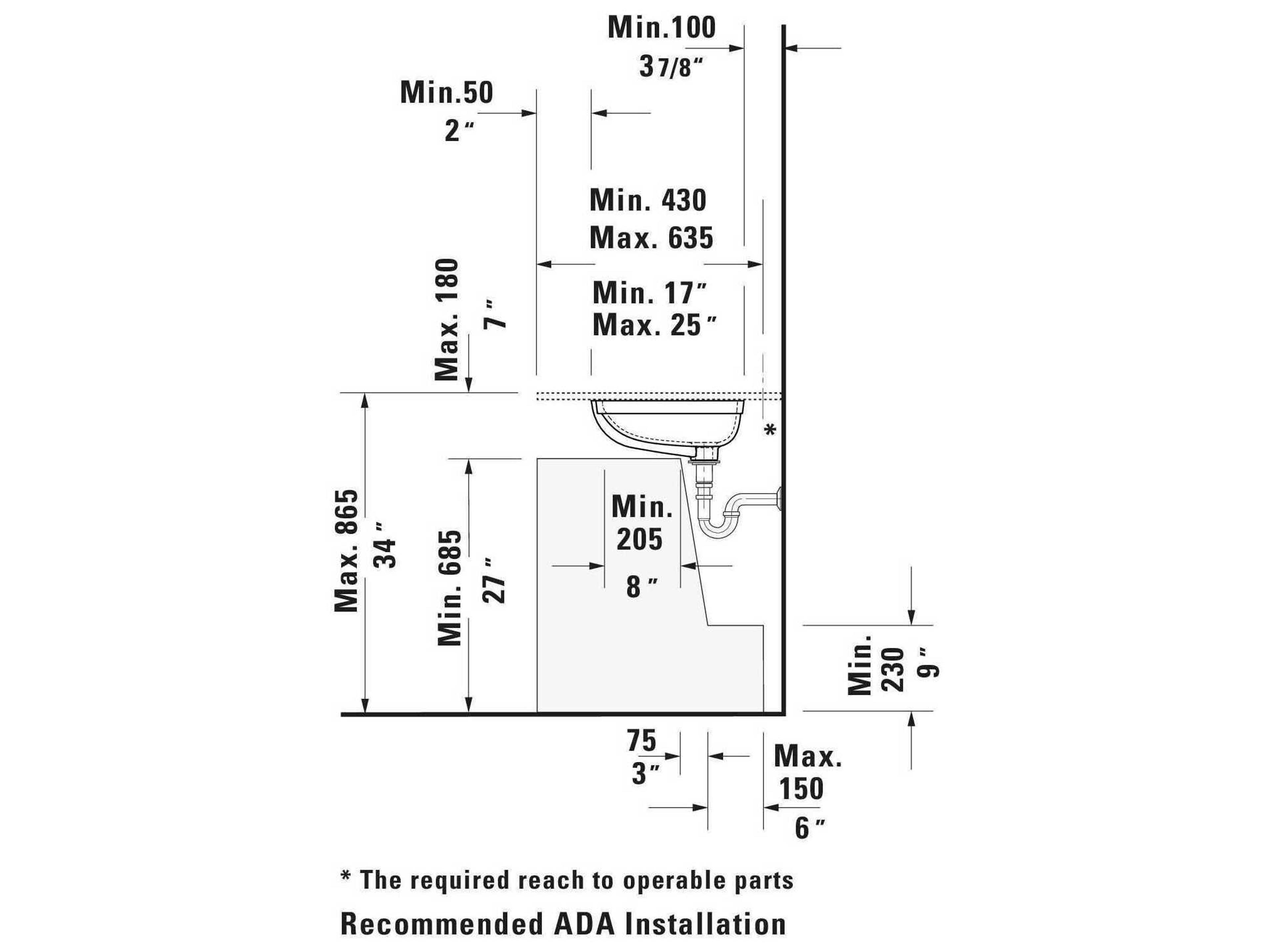 Duravit Me By Starck 21'' Ceramic White High Gloss Undermount Sink with No Faucet Hole