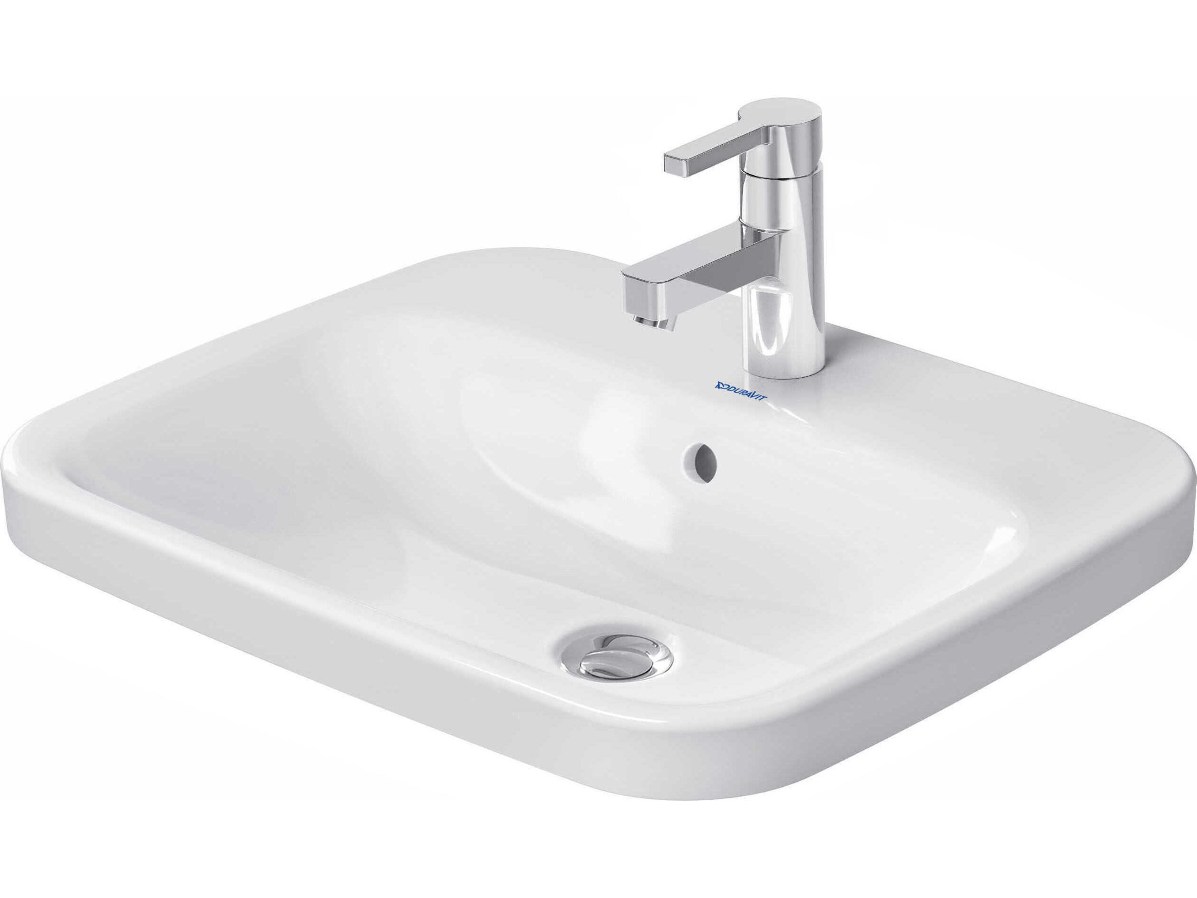 Durastyle 22'' Ceramic White High Gloss Undermount Sink with 1 Faucet hole