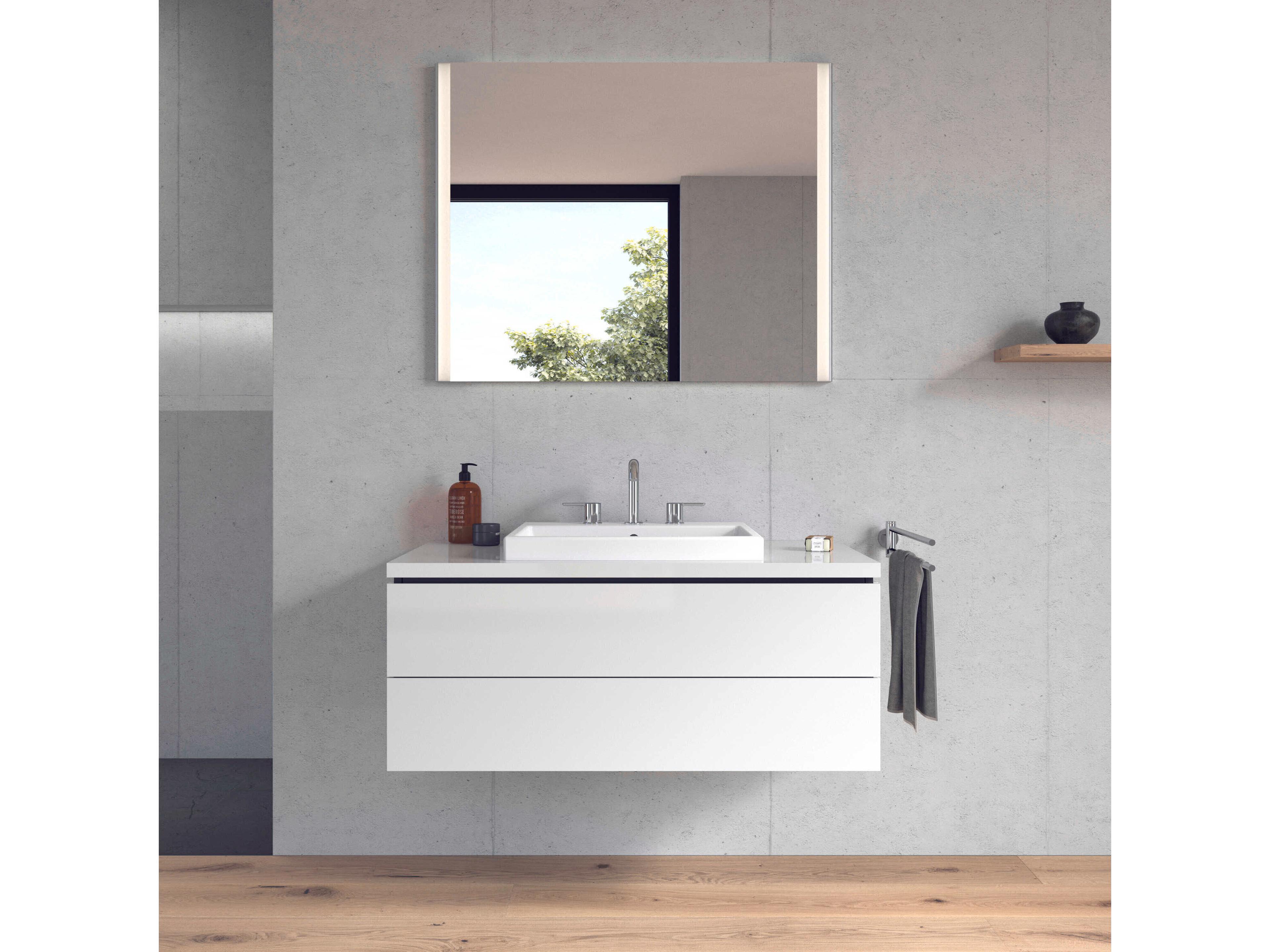 Duravit Vero 22'' Ceramic White High Gloss Undermount Sink with 3 Faucet Hole