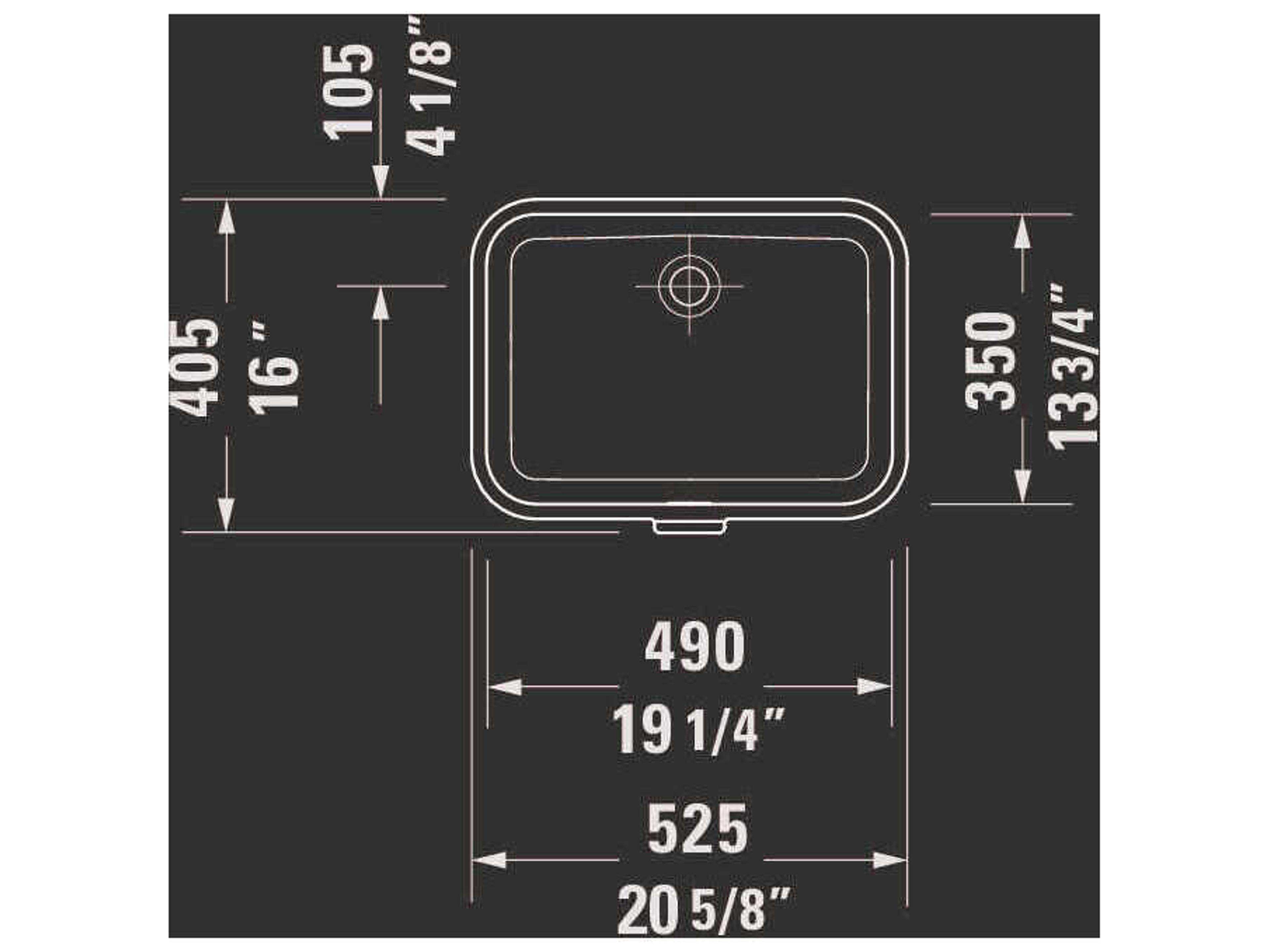 Duravit Soleil By Starck 21'' Ceramic White Undermount Sink