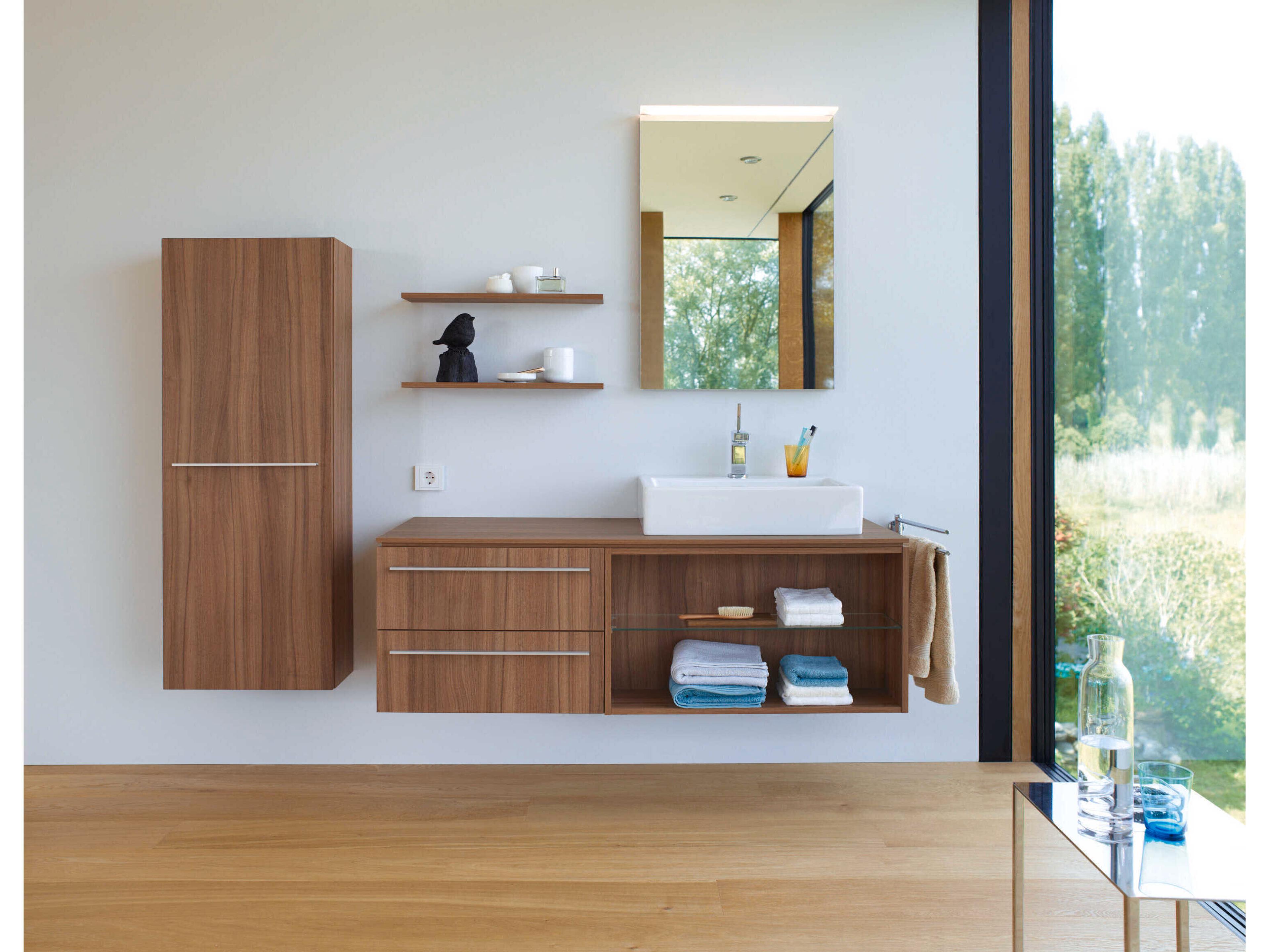 Duravit Vero 23'' Ceramic White High Gloss Sink with 3 Faucet Hole