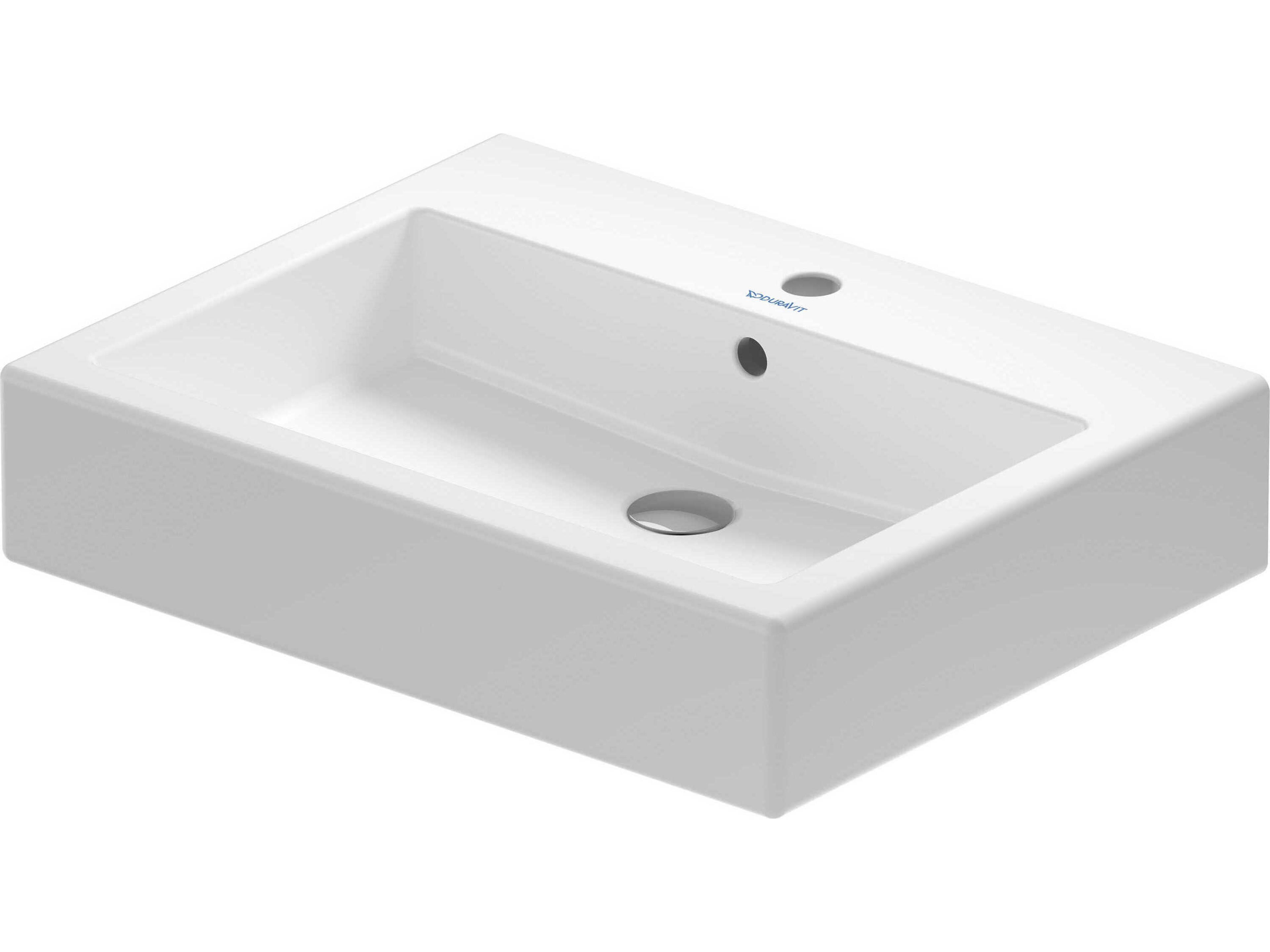 Duravit Vero 24'' Ceramic White High Gloss Sink with 1 Faucet Hole