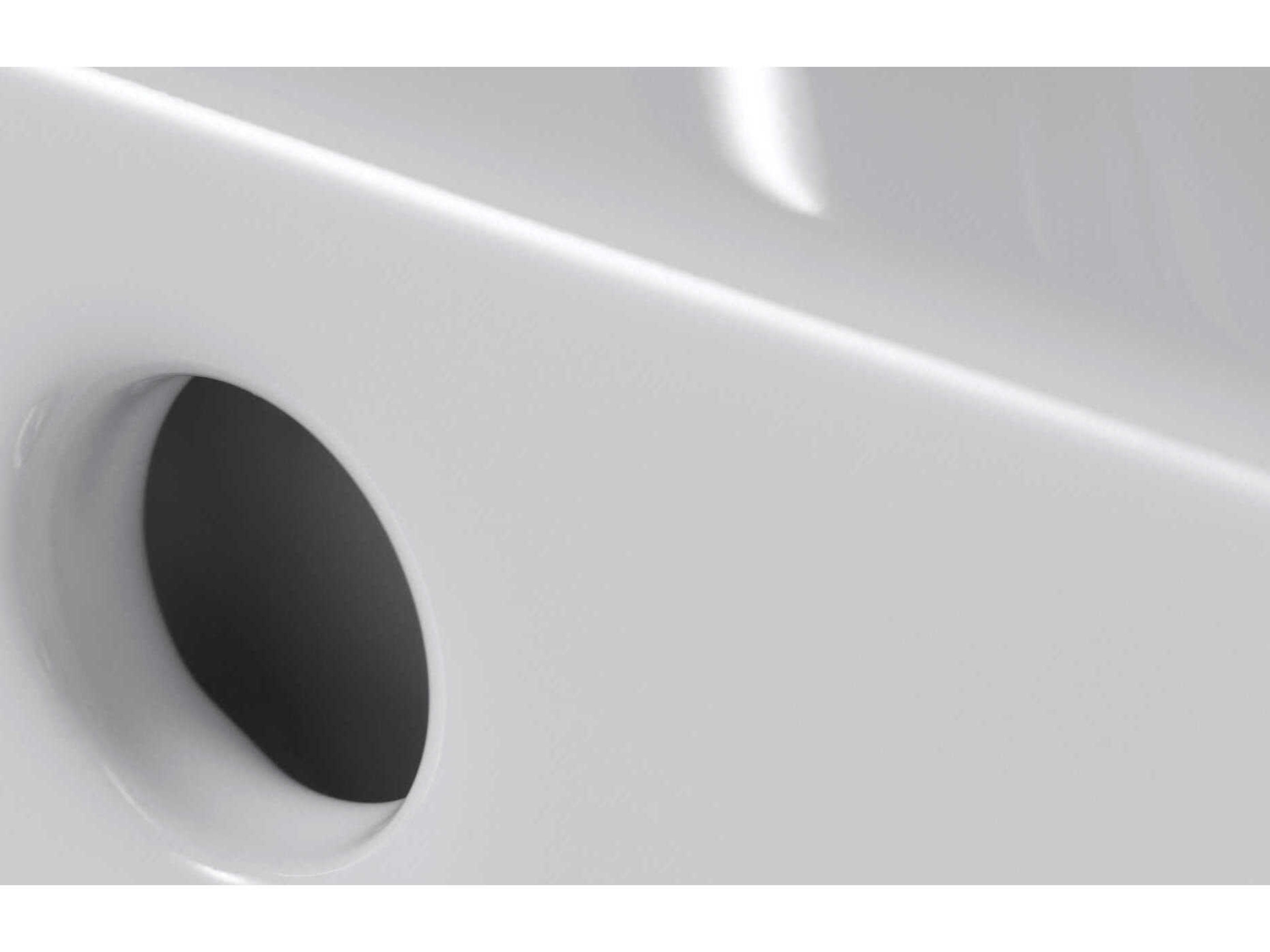 Duravit Vero 32'' Ceramic White High Gloss Sink with 3 Faucet Hole - Ground