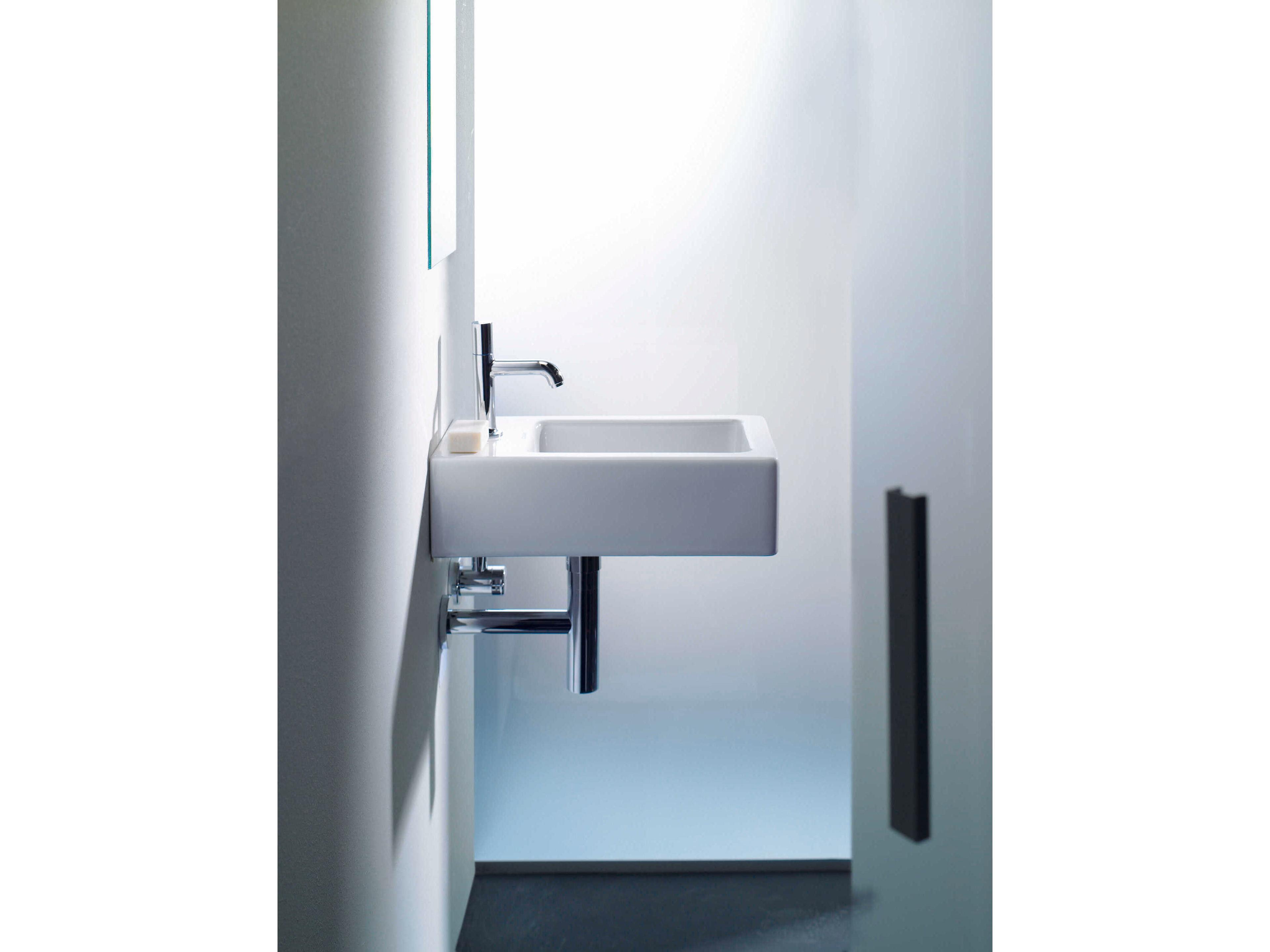 Duravit Vero 10'' Ceramic White High Gloss Hand Sink with 1 Faucet Hole