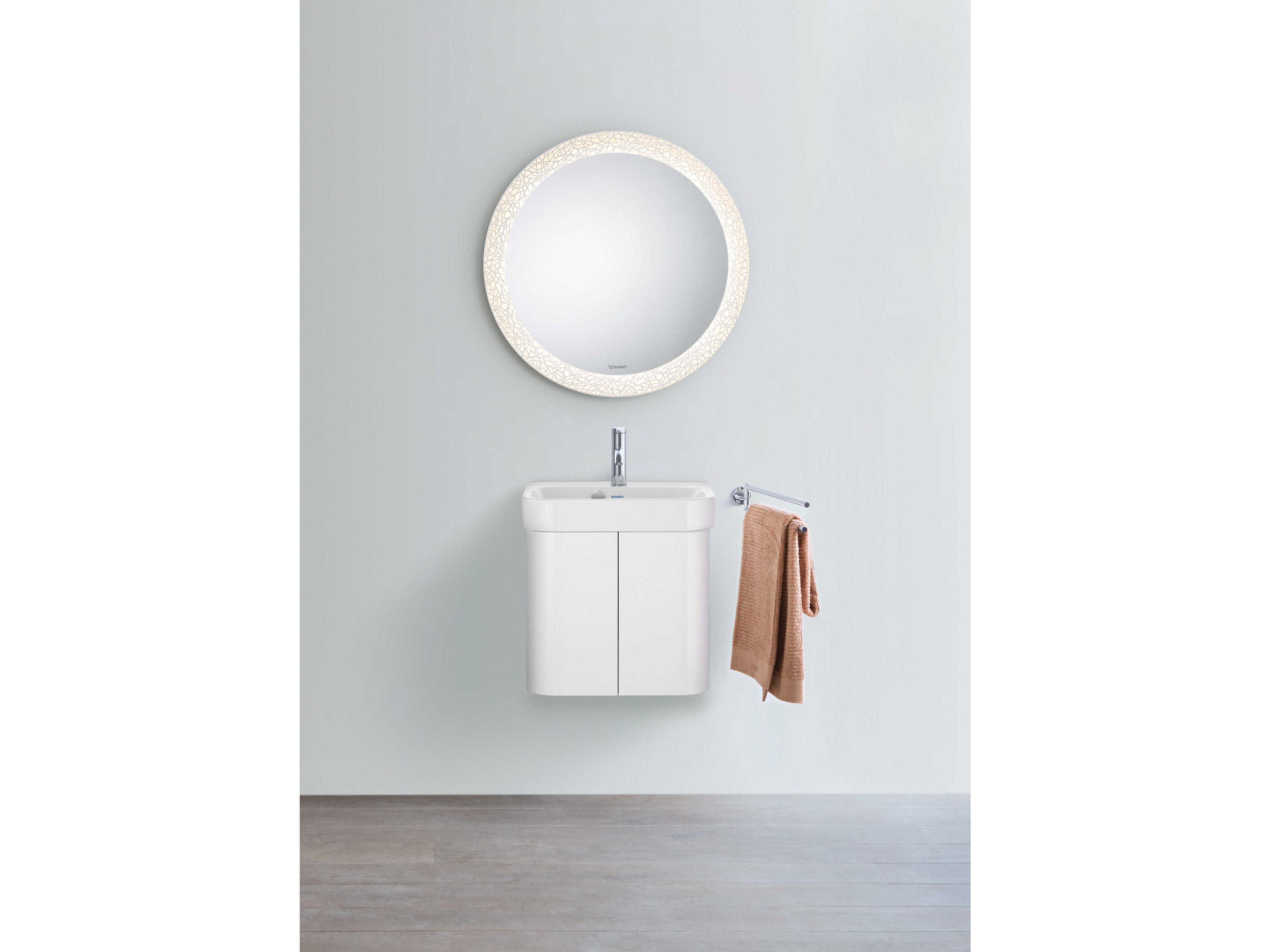 Duravit Happy D.2 20'' Ceramic White High Gloss Hand Sink with 1 Faucet Hole