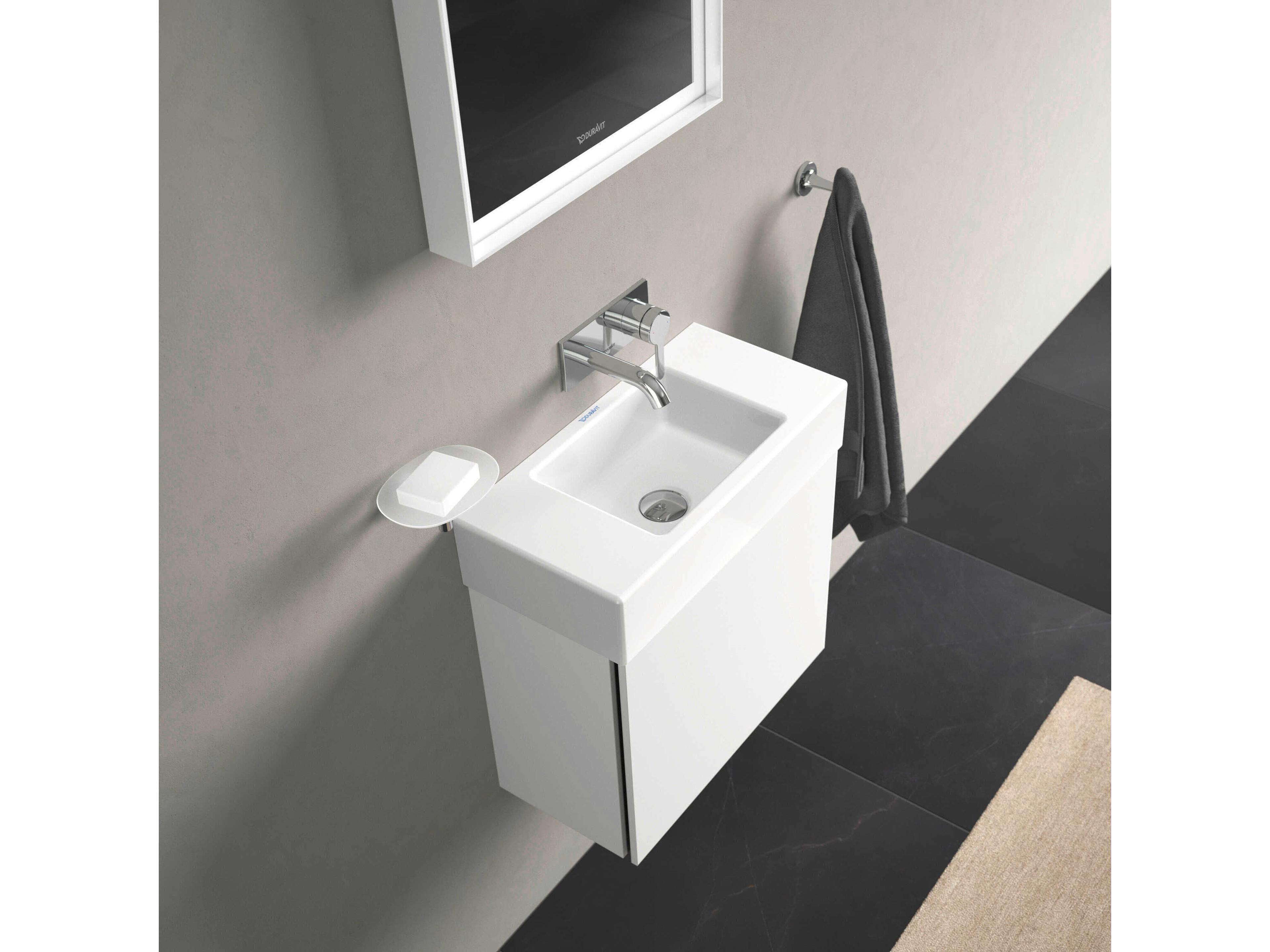 Duravit Vero 20'' Ceramic White High Gloss Hand Sink with No Faucet Hole