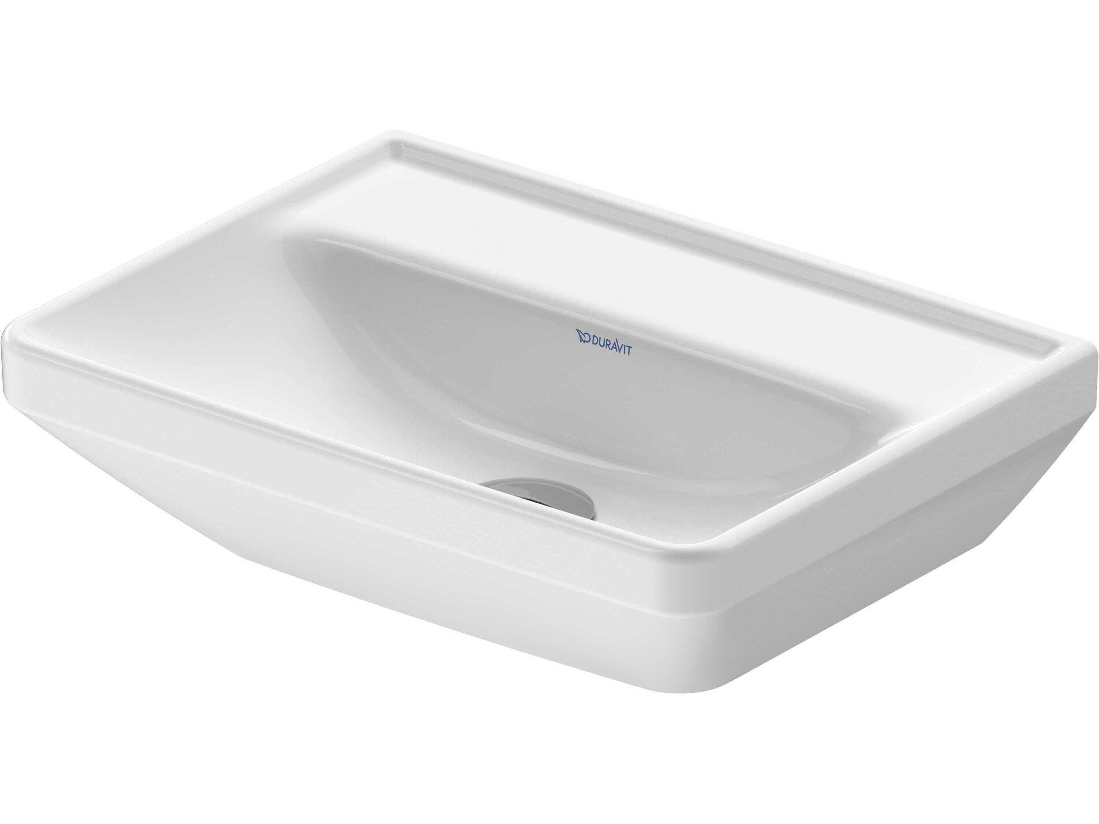 D-neo 18'' Ceramic White High Gloss Sink - With No Faucet hole